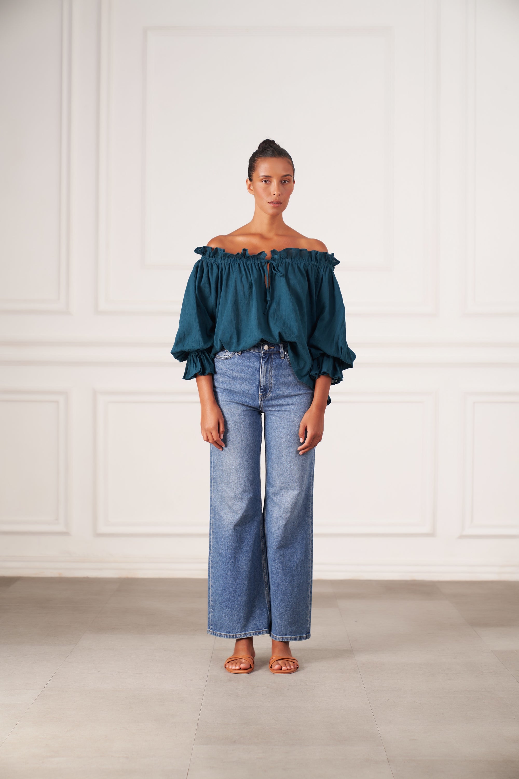 Emmaline Blouse | Teal