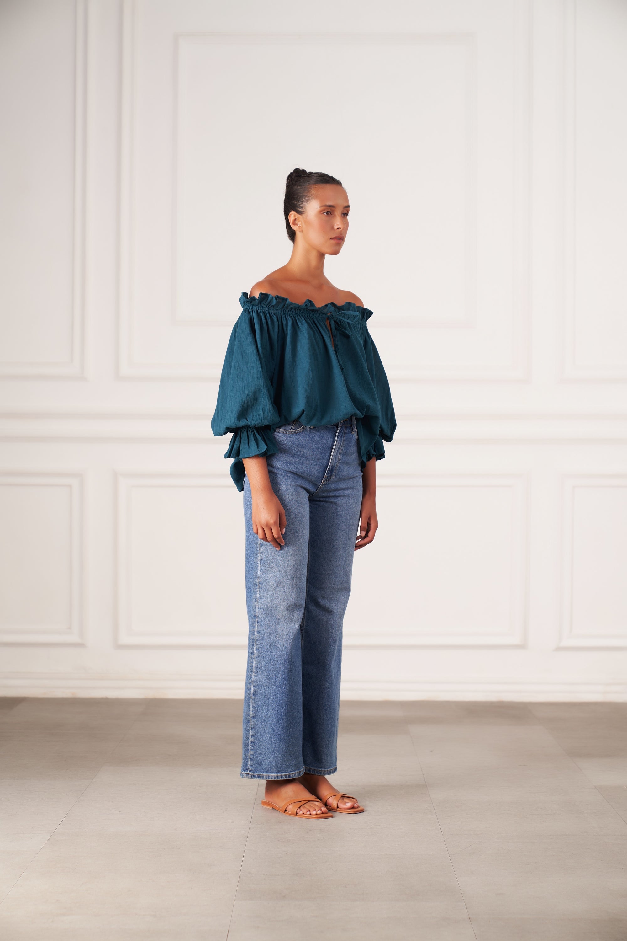 Emmaline Blouse | Teal