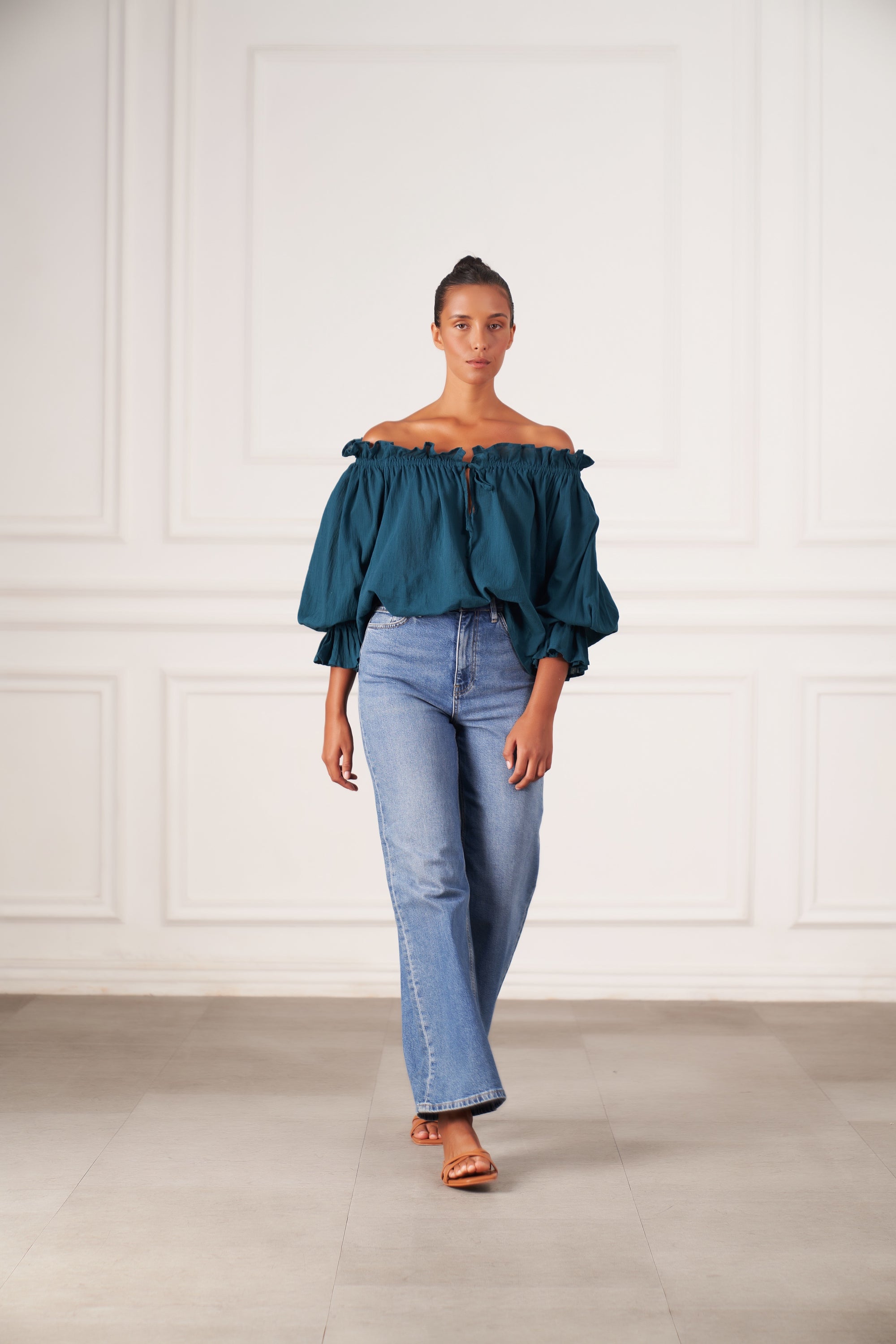 Emmaline Blouse | Teal