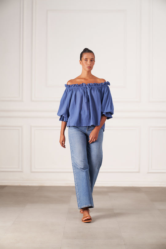 Emmaline Blouse | Navy