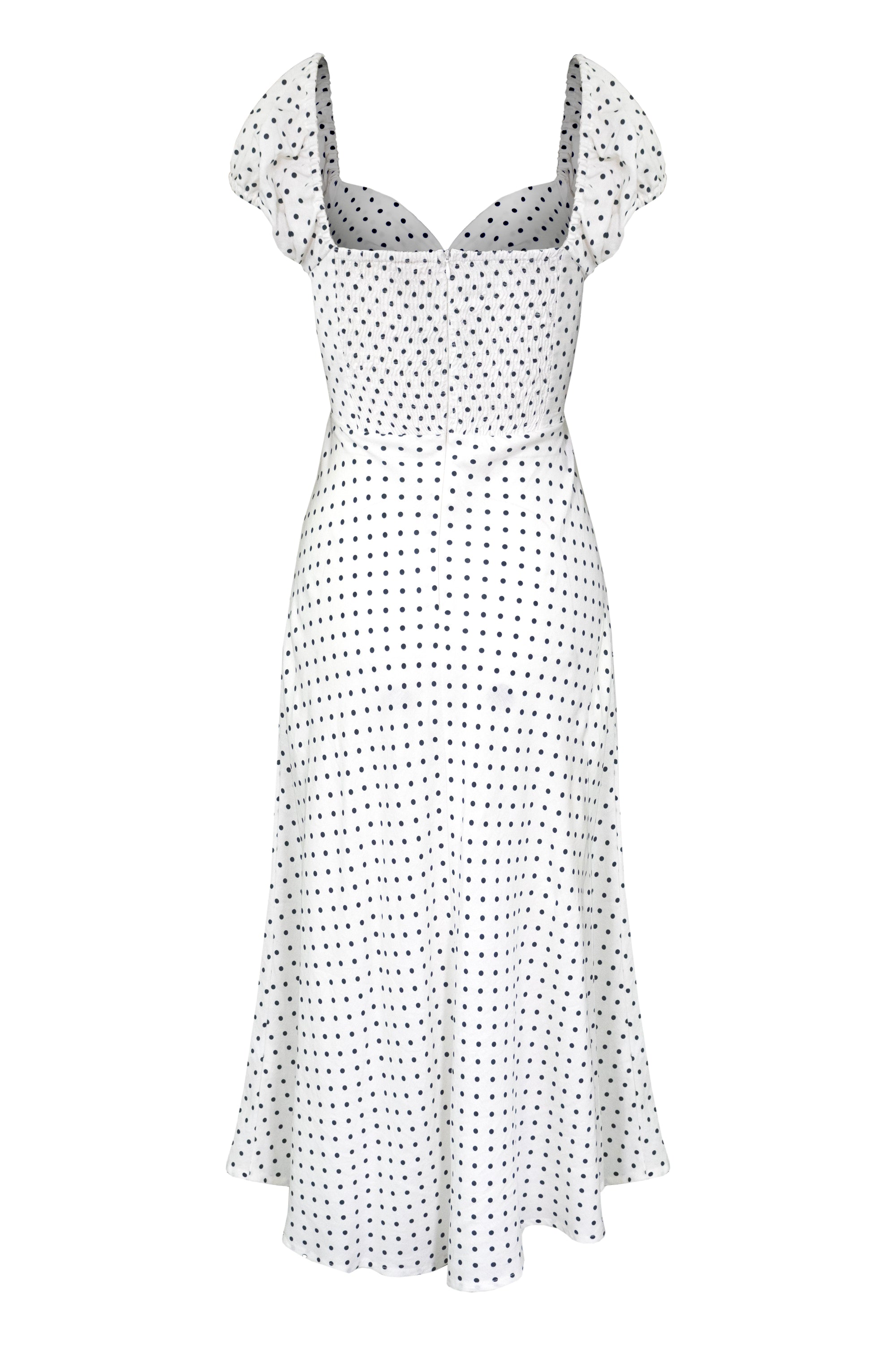 Gia Midi Dress | White Polka Dot HAZEL & FOLK Gia Midi Dress | White Polka Dot HAZEL & FOLK
