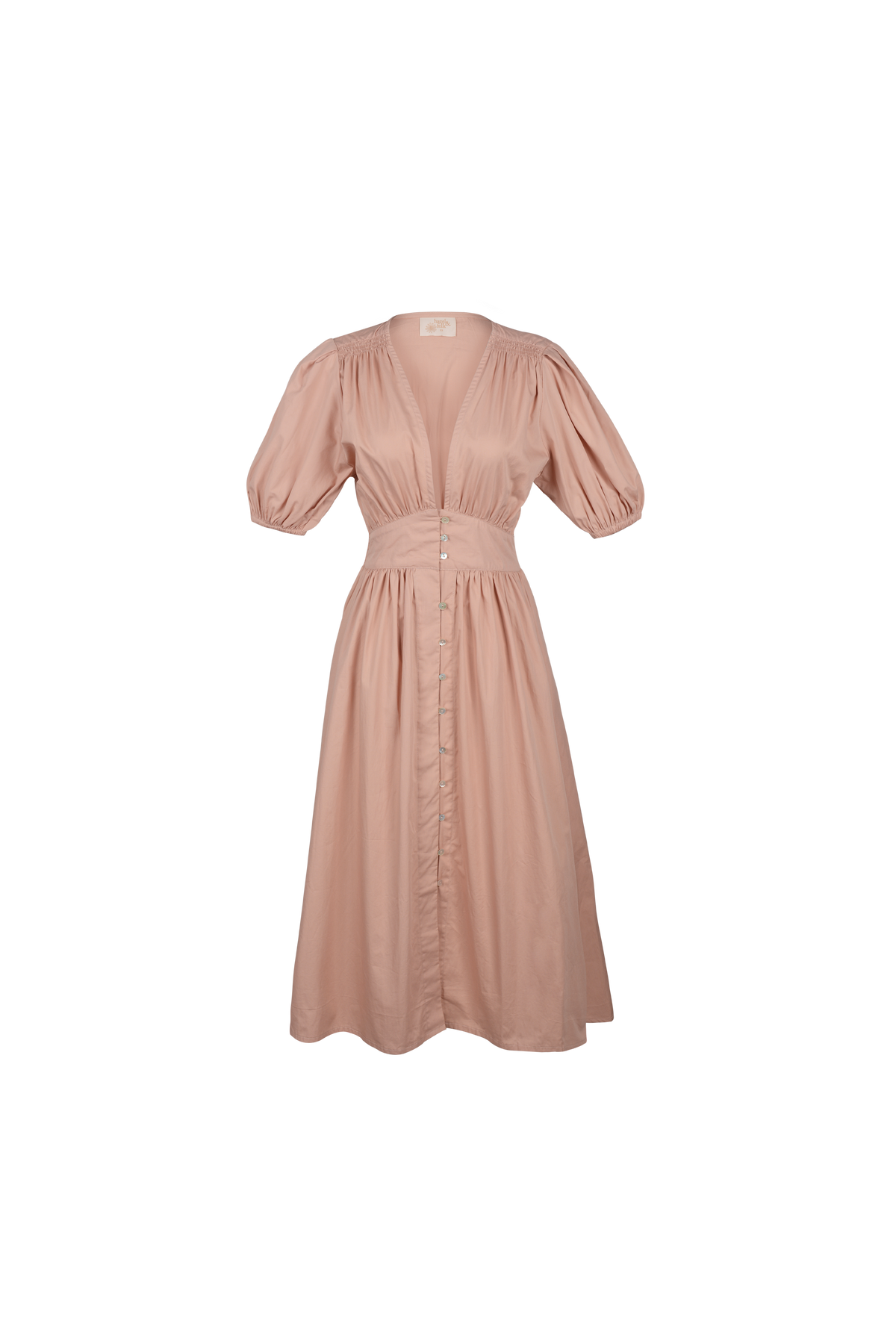 Hazel Midi Dress | Faded Blush