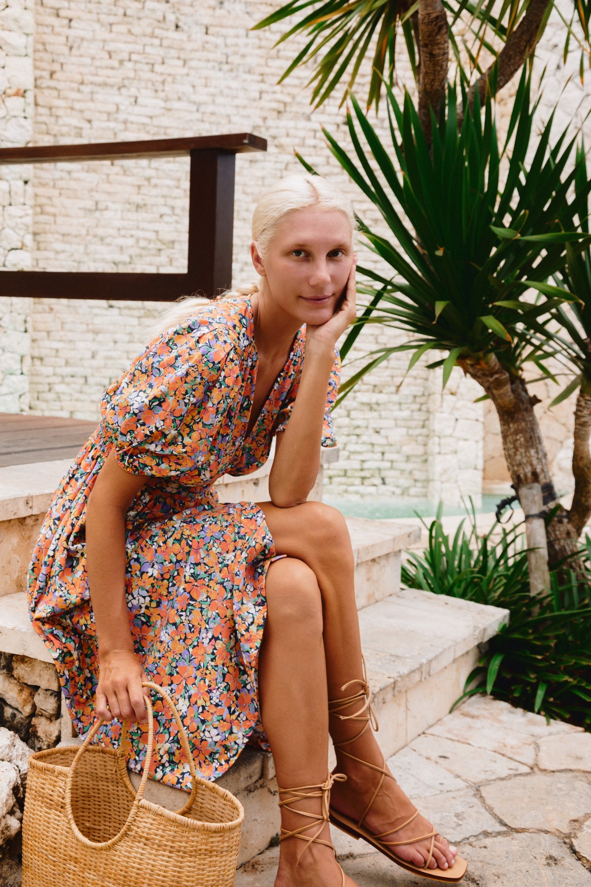 Hazel Midi Dress Wildflower · HAZEL & FOLK