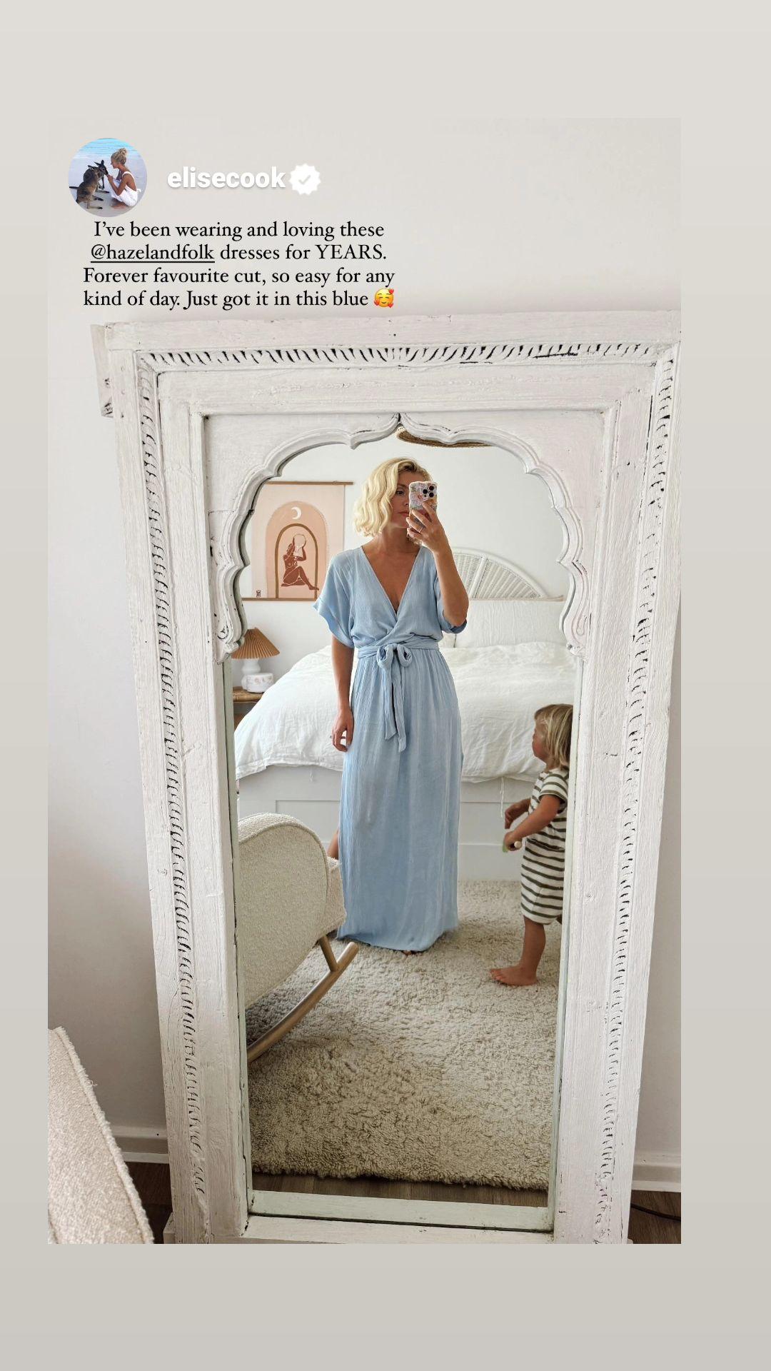 Melody Maxi Dress | Powder Blue HAZEL & FOLK Melody Maxi Dress | Powder Blue HAZEL & FOLK