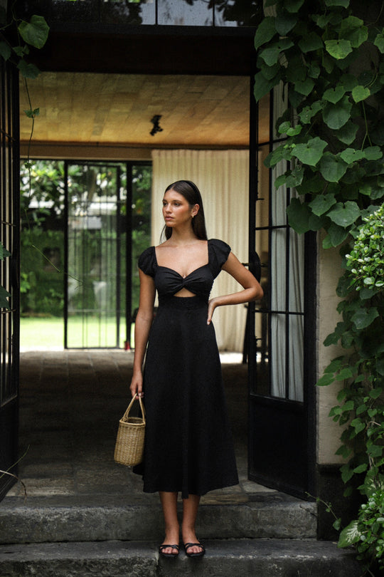 Gia Midi Dress | Black