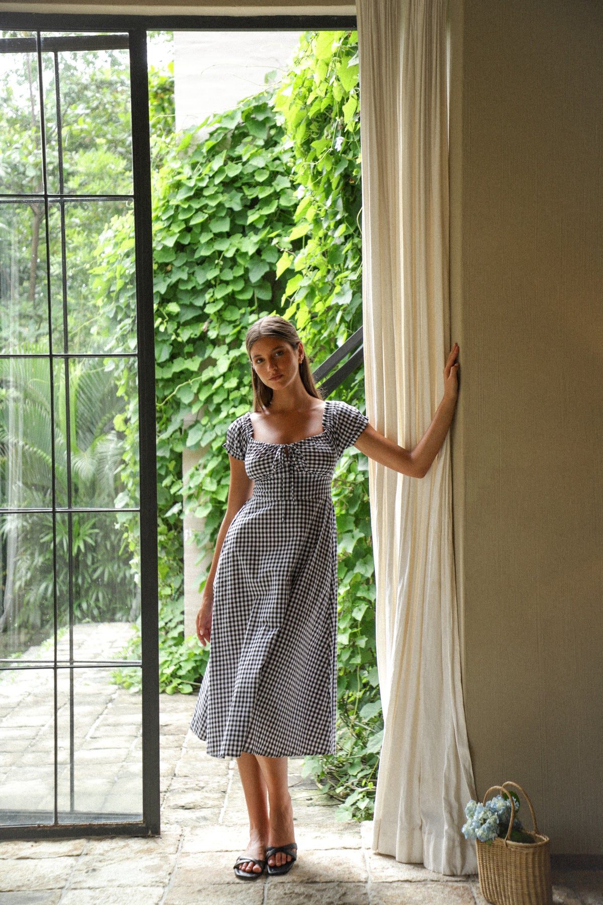 Selena Midi Dress | Gingham