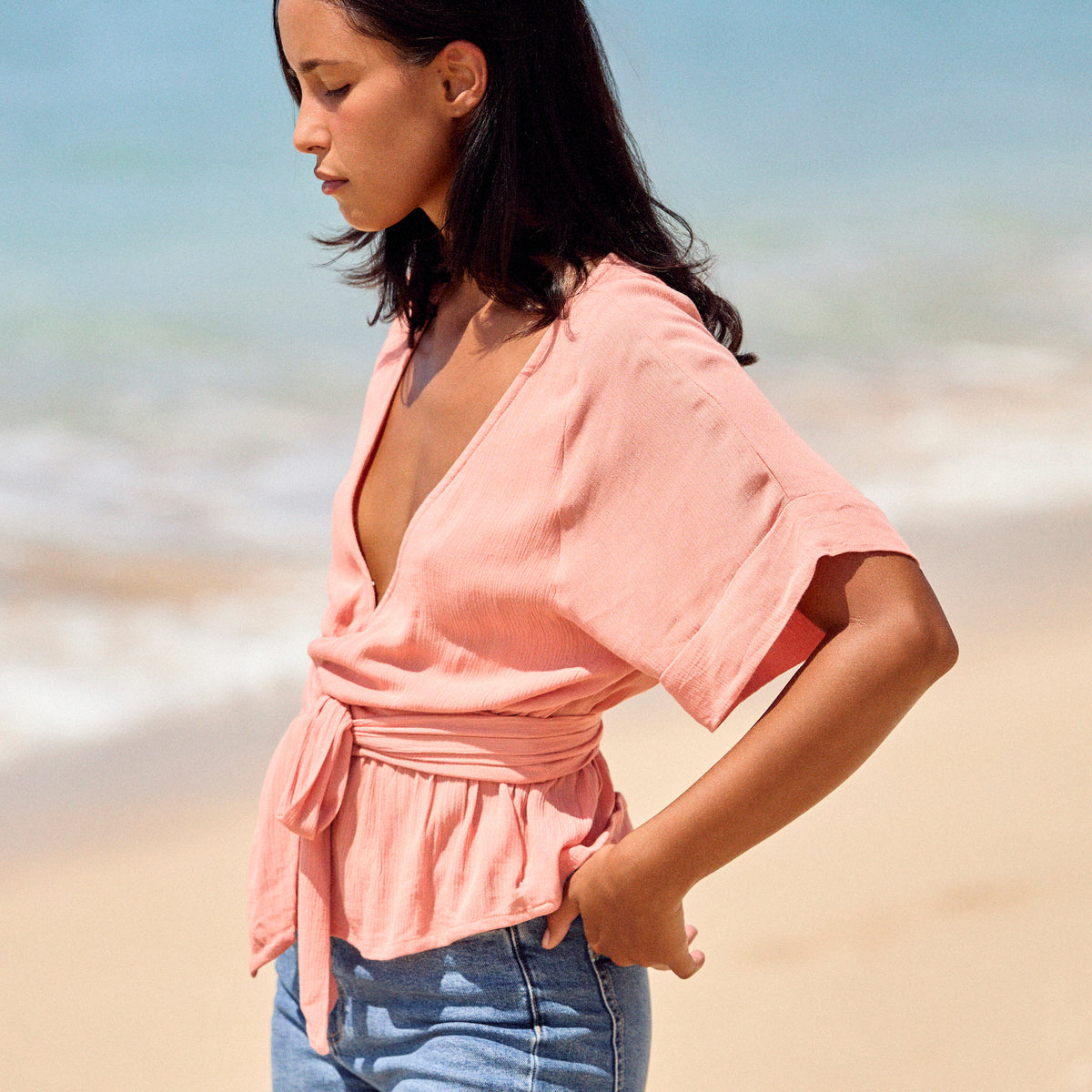 Dusty Jade Girly Top