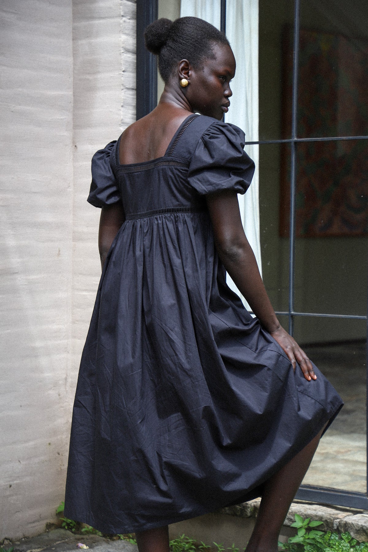Florence Midi Dress | Black