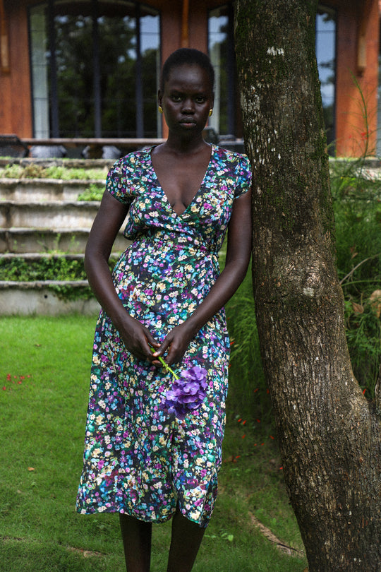 Alaia Midi Wrap Dress | Viola