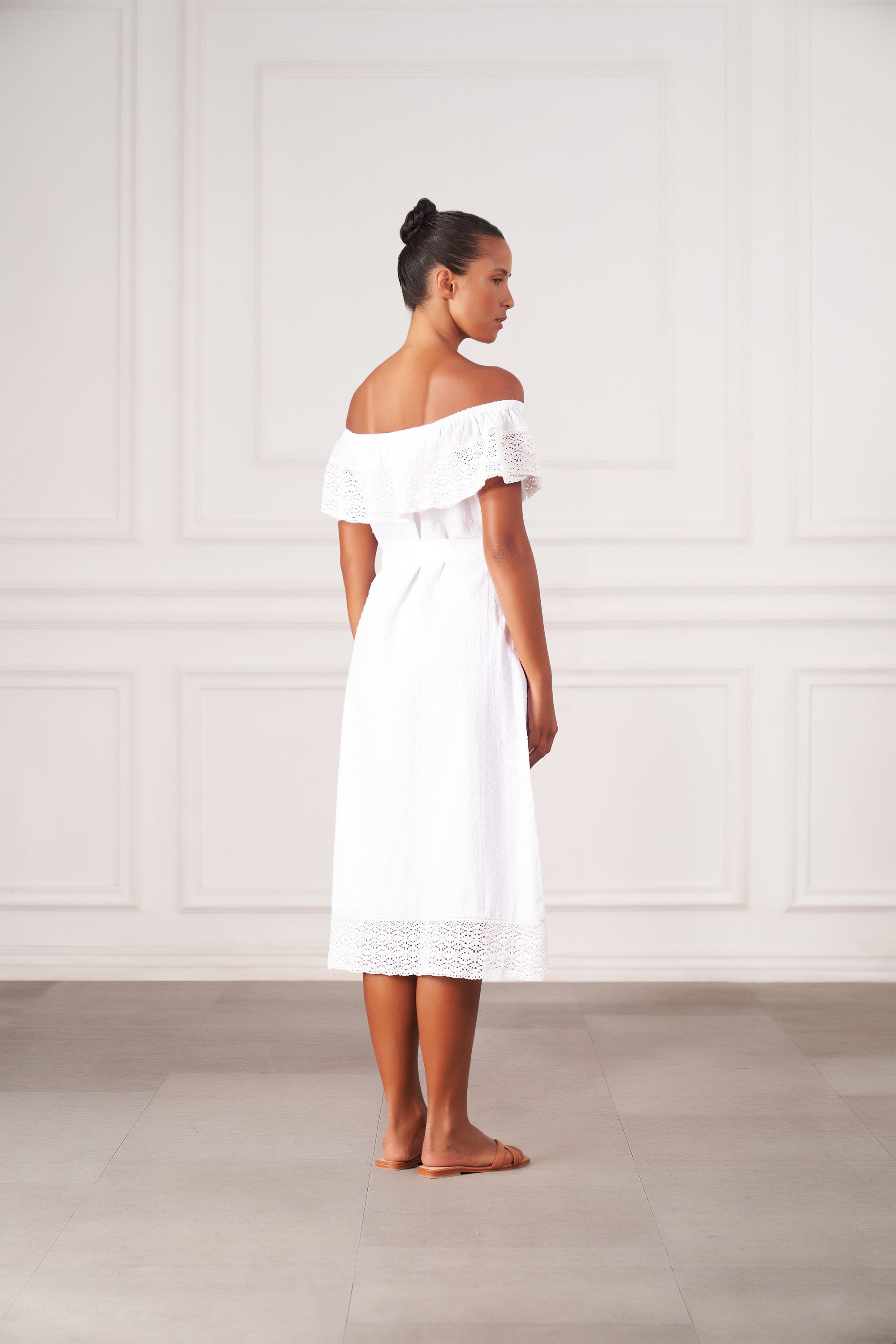 Lily Midi Dress | White