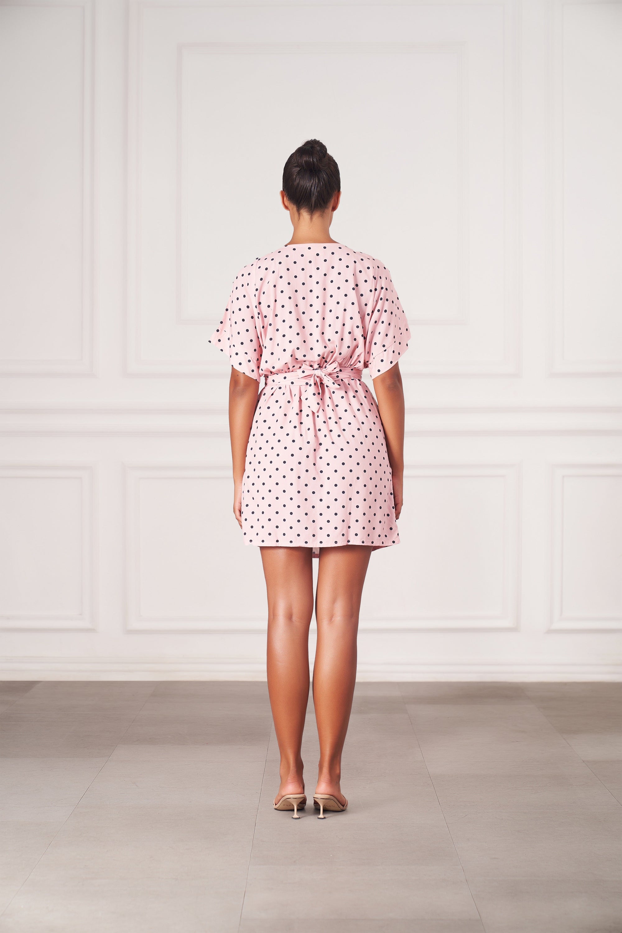 Melody Mini Dress | Pink Polka Dots