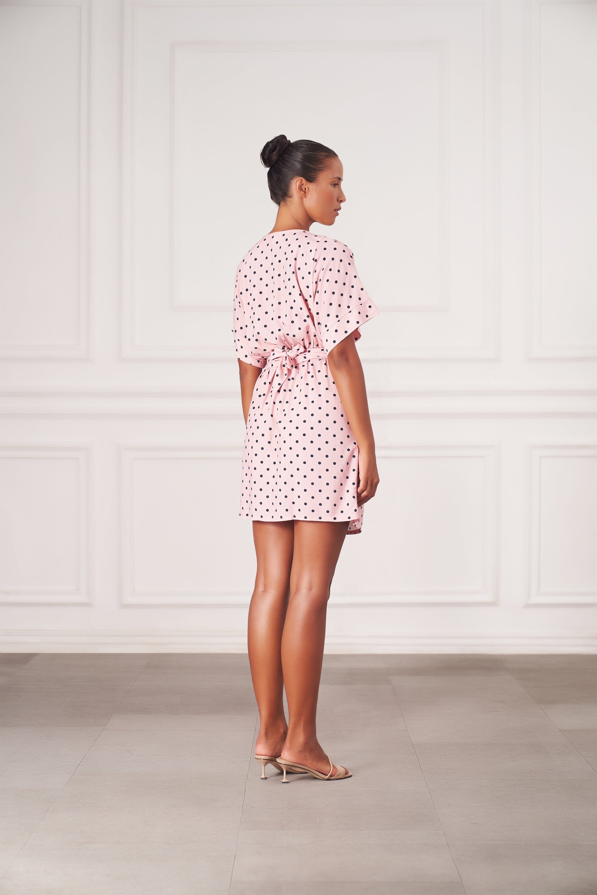 Melody Mini Dress | Pink Polka Dots