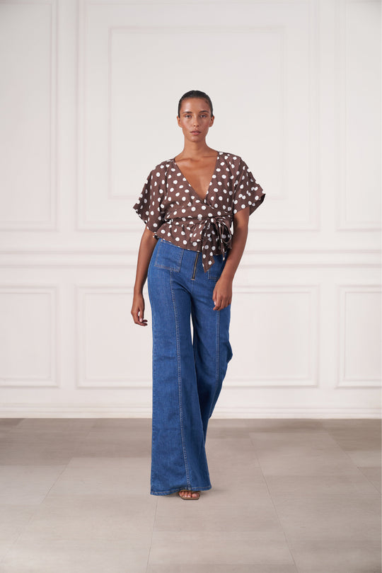 Melody Top | Espresso Dot