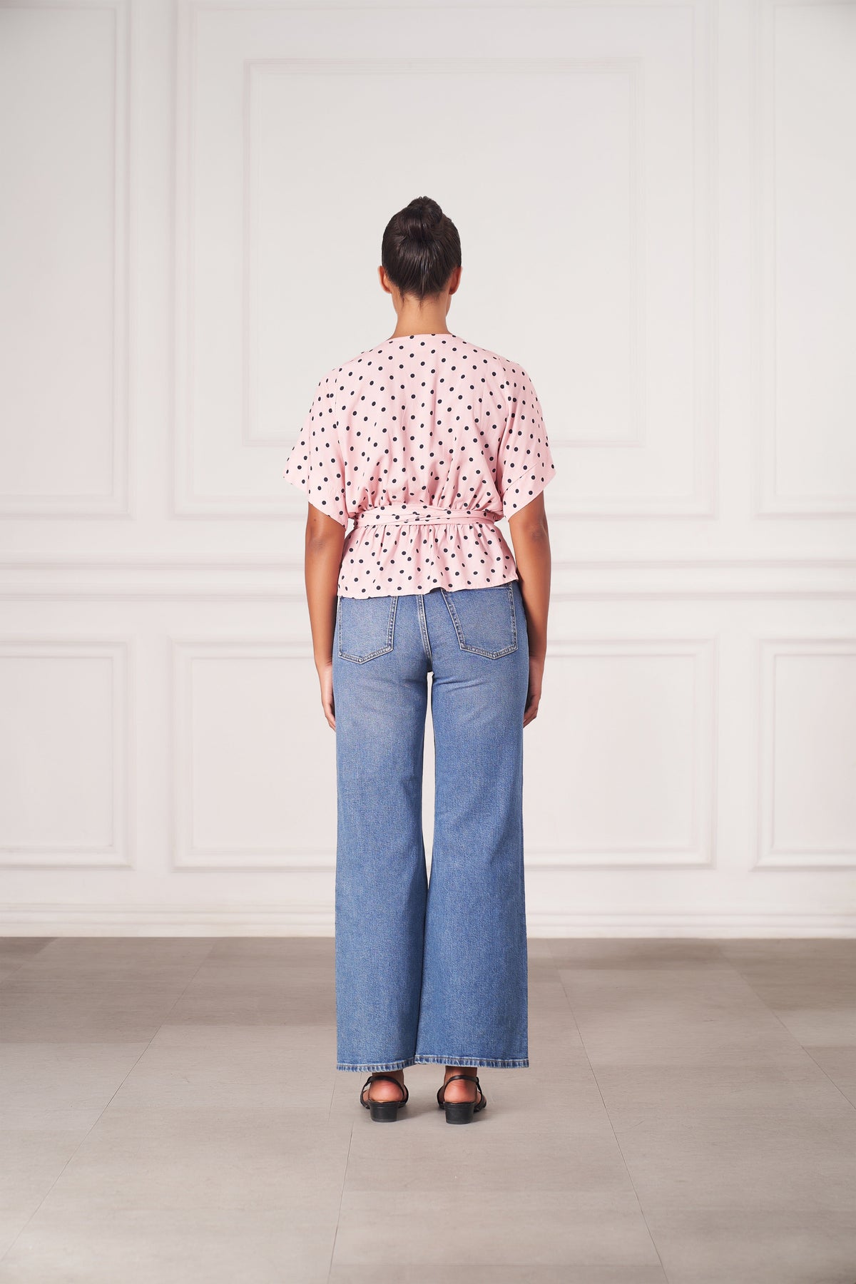 Melody Top | Pink Polka Dots