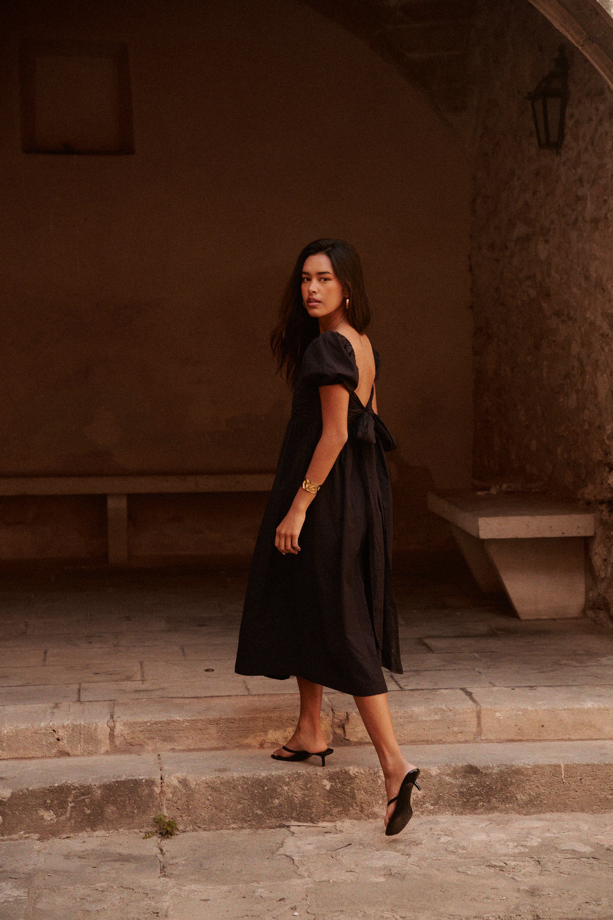 Grace Midi Dress | Black