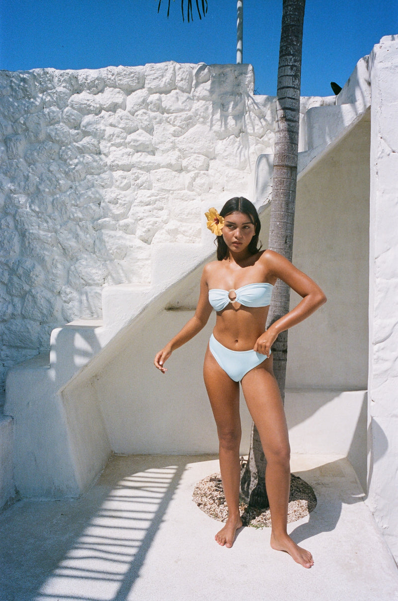 Naomi Top Sky Blue · HAZEL & FOLK