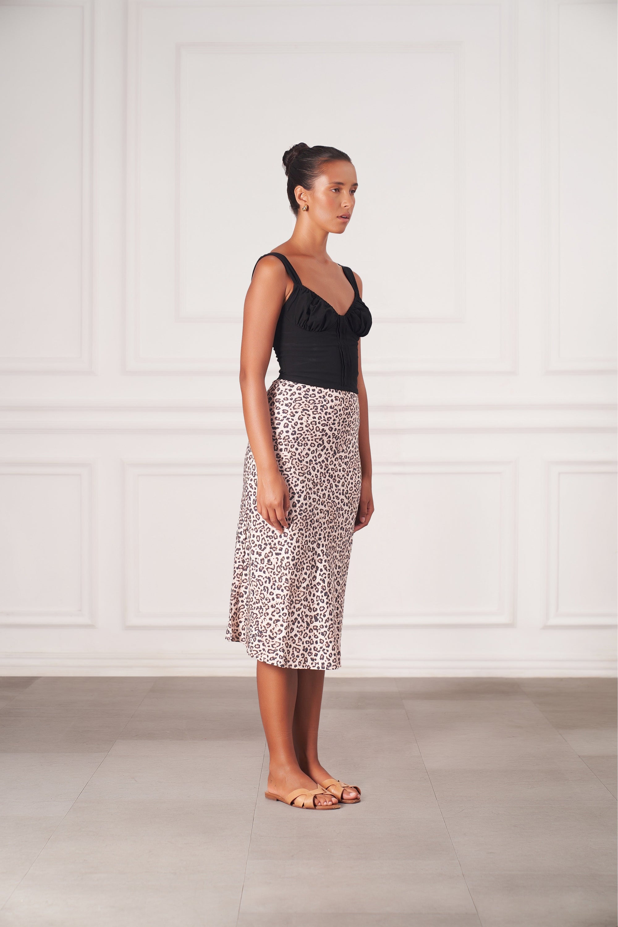 Rachel Skirt | Snow Leopard