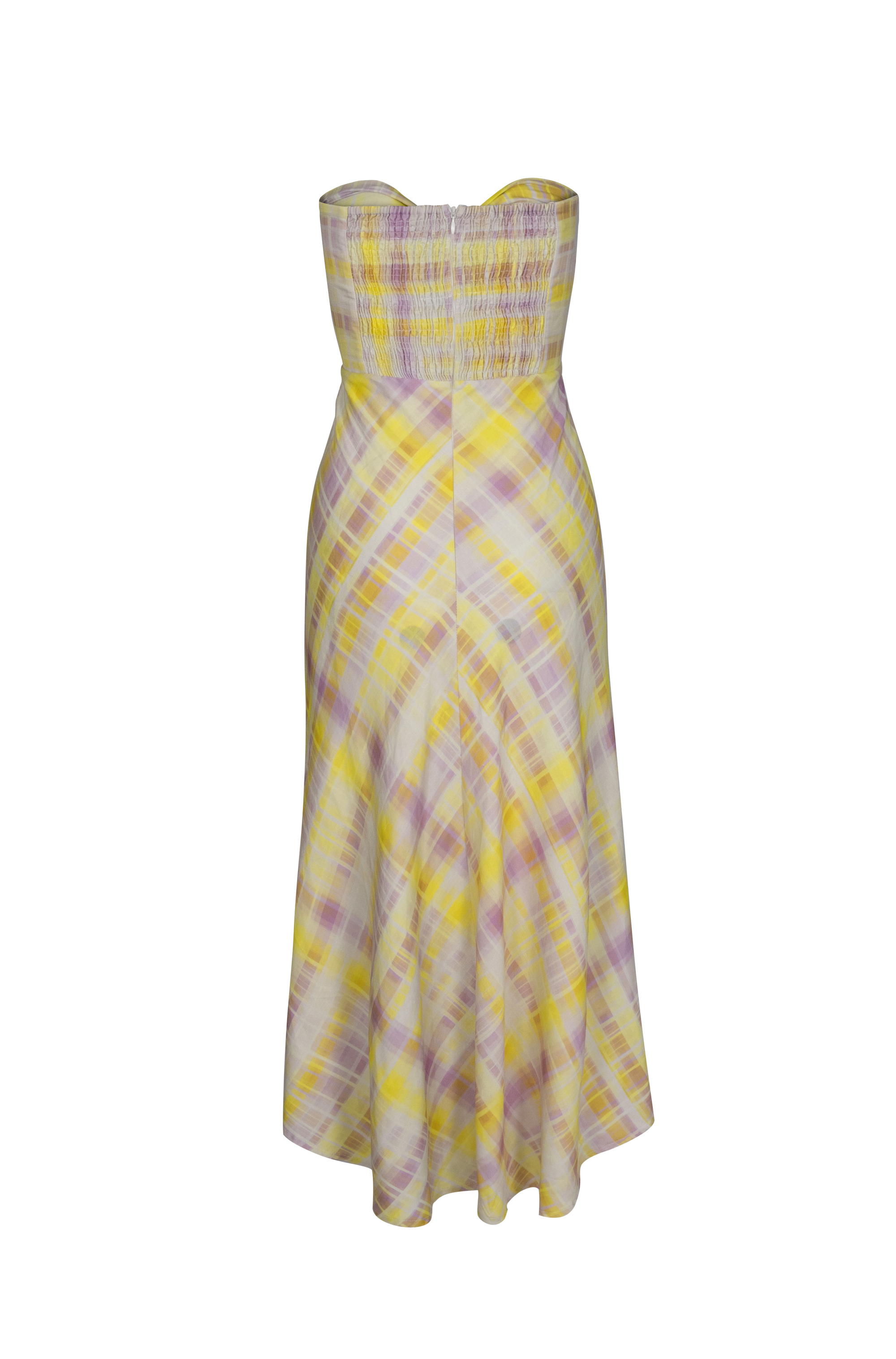 Sabine Midi Dress | Sorbet Plaid