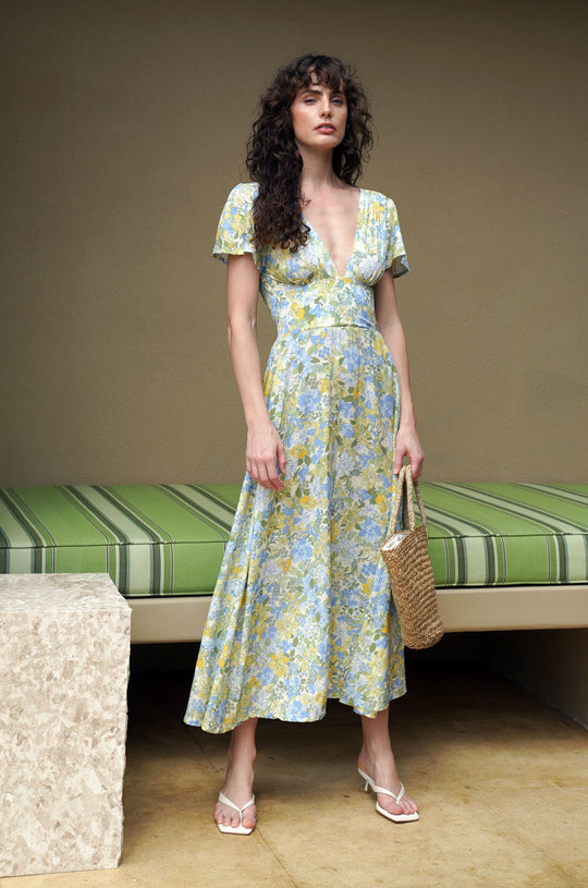 Margot Maxi Dress | Pastel Blooms