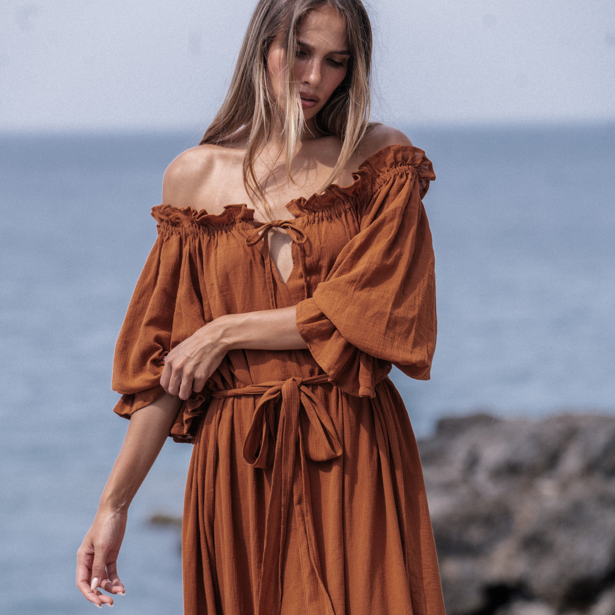 Emmaline Gown | Cinnamon · HAZEL & FOLK