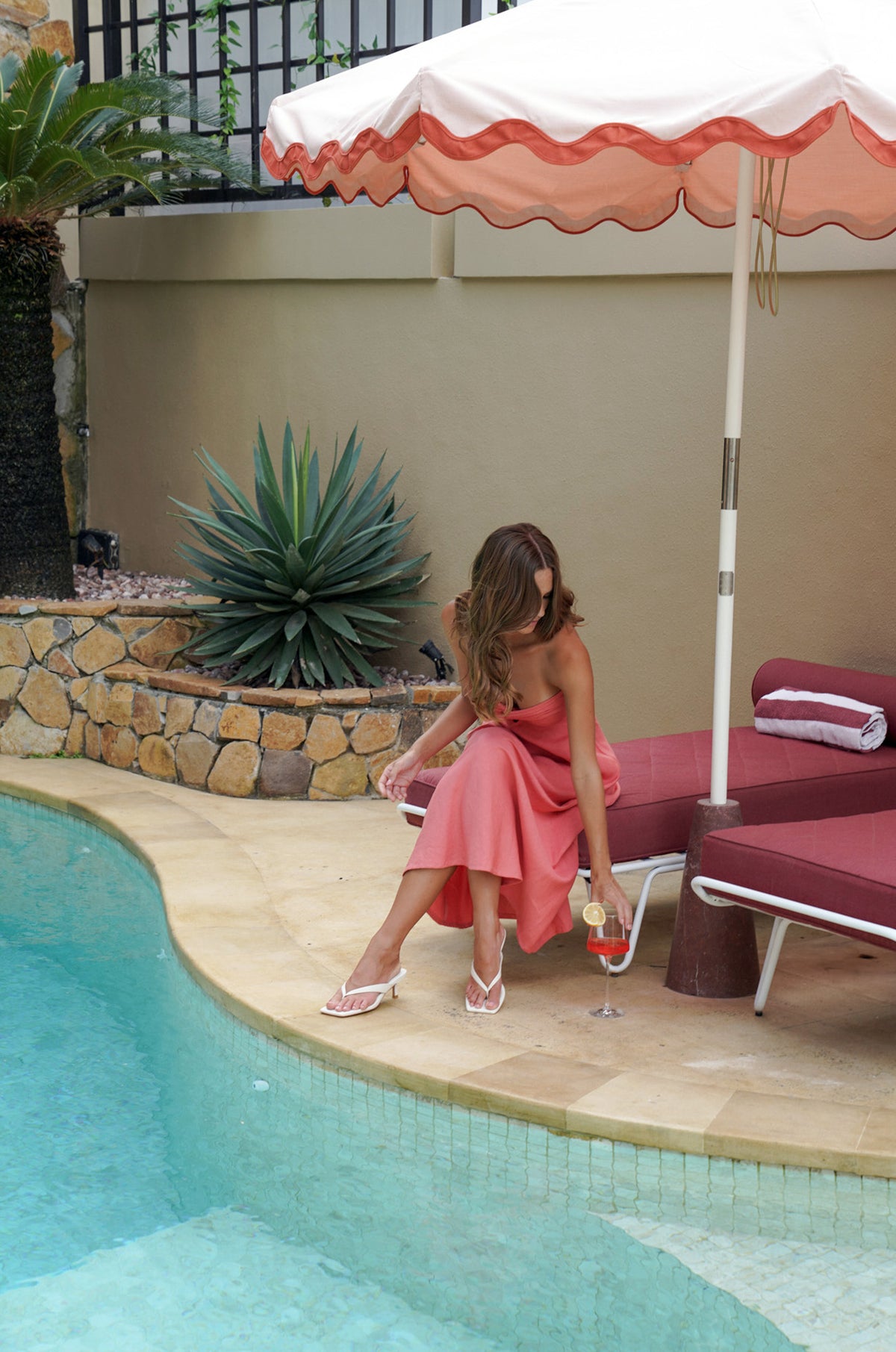Sabine Midi Dress | Summer Rose