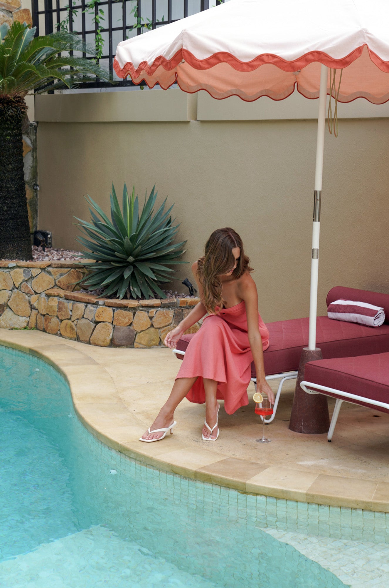 Sabine Midi Dress | Summer Rose