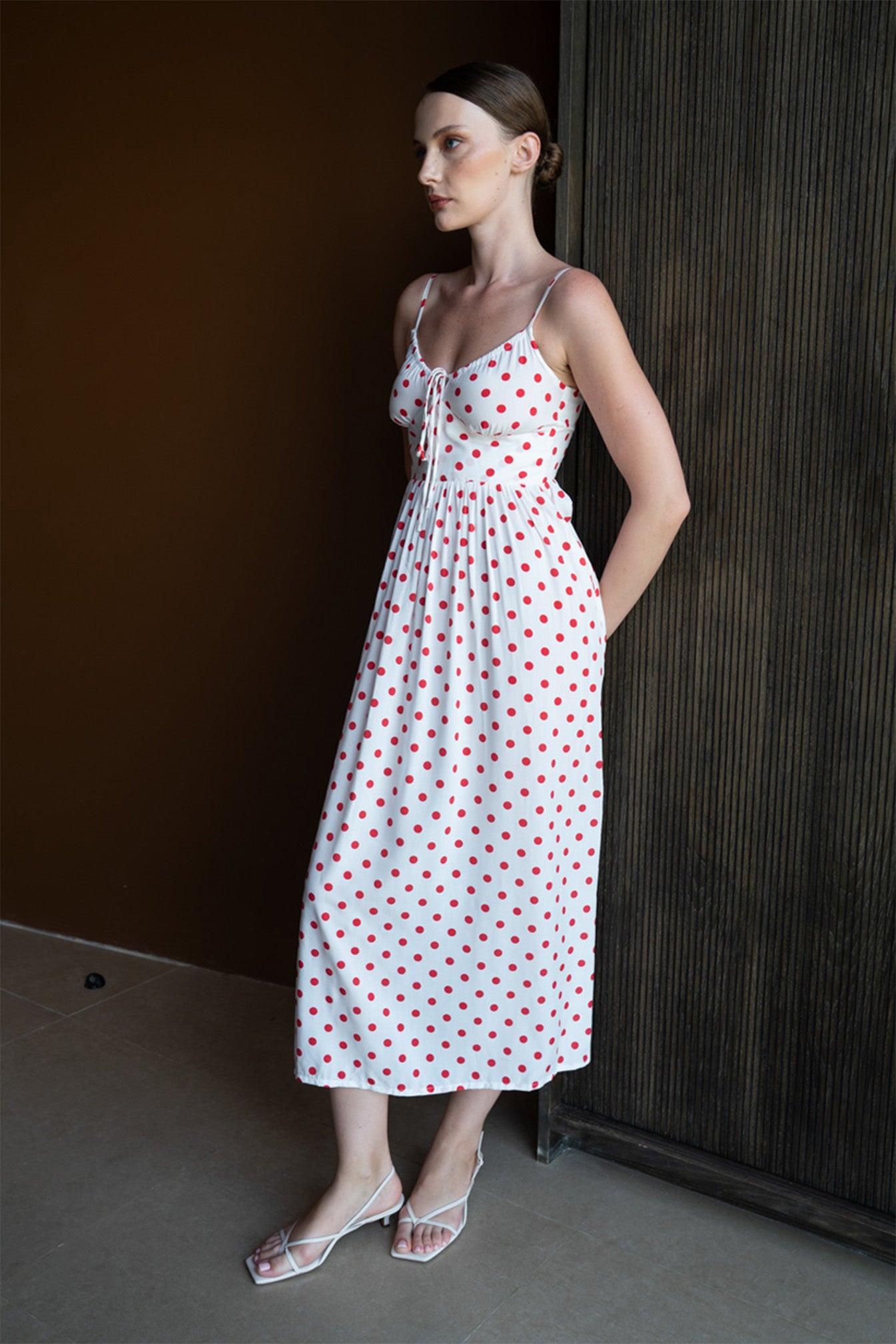 Carolyn Maxi Dress | Berry Dot