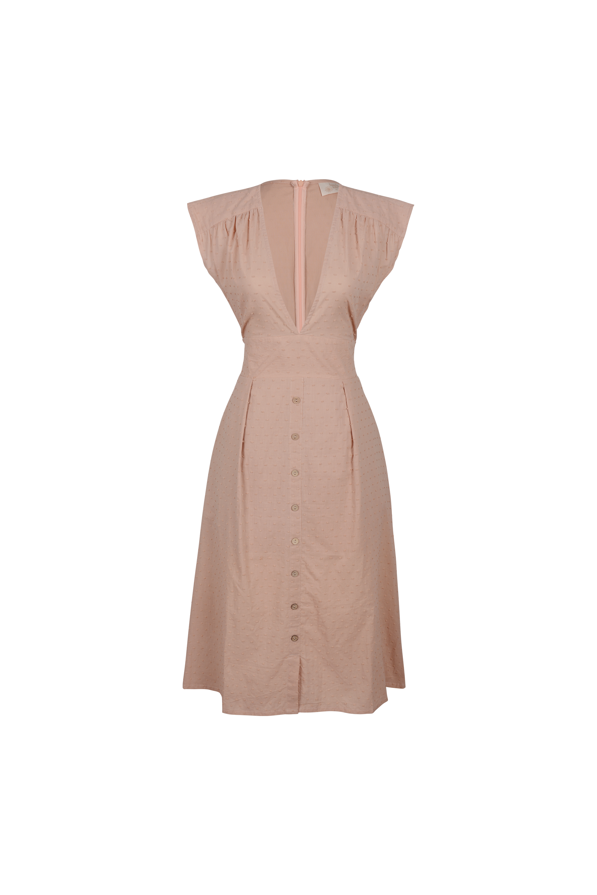 Valentina Midi Dress | Faded Blush