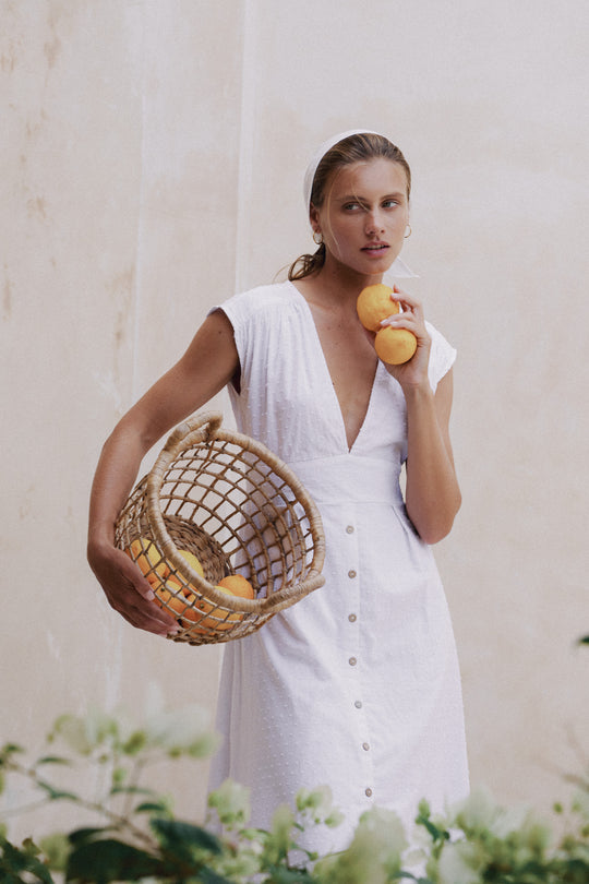 Valentina Midi Dress | White