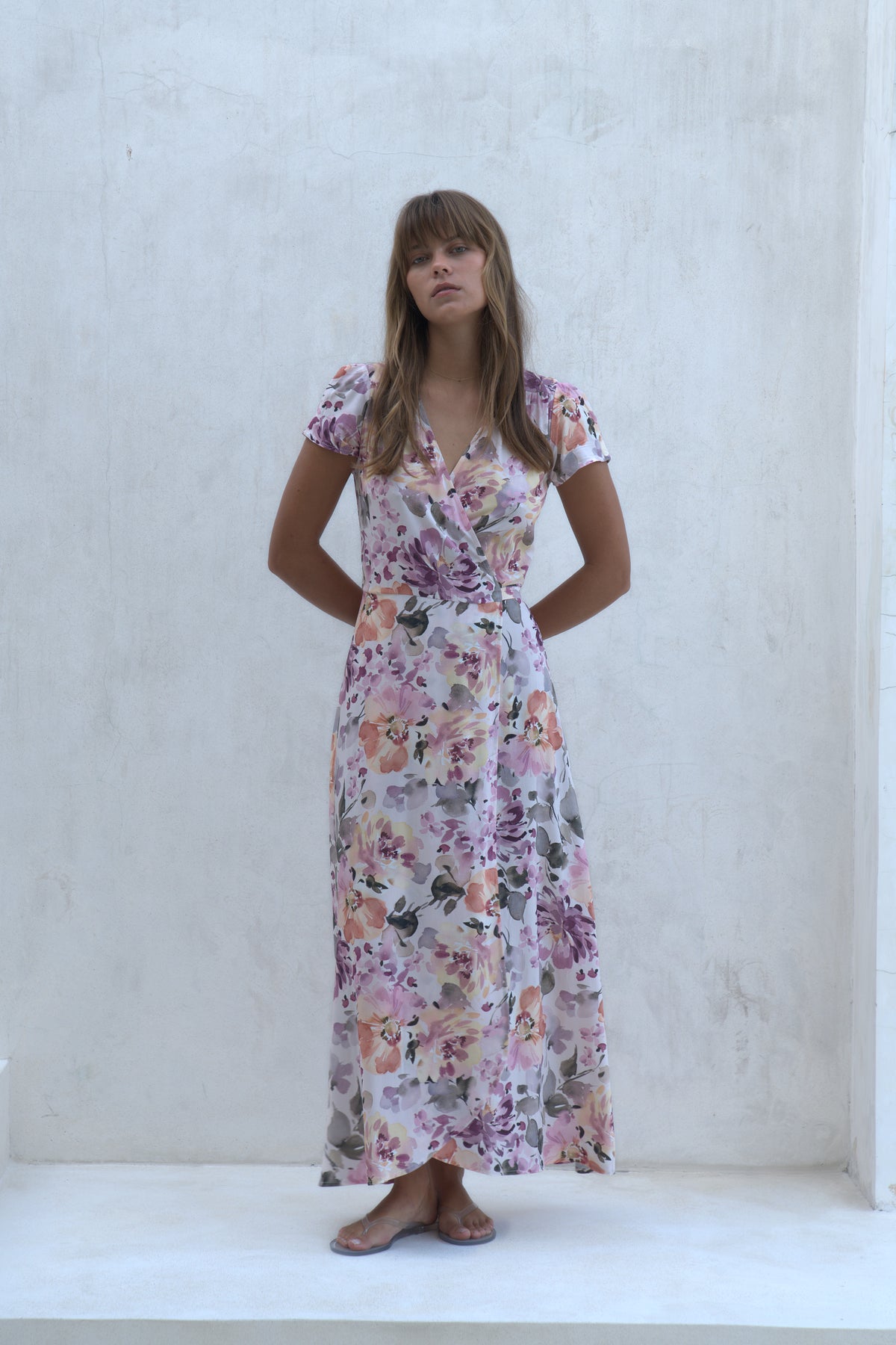 Alexa Maxi Wrap Dress | Soiree Floral