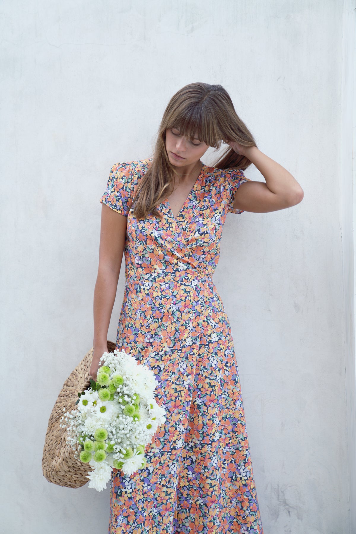 Alexa Maxi Wrap Dress | Wildflower