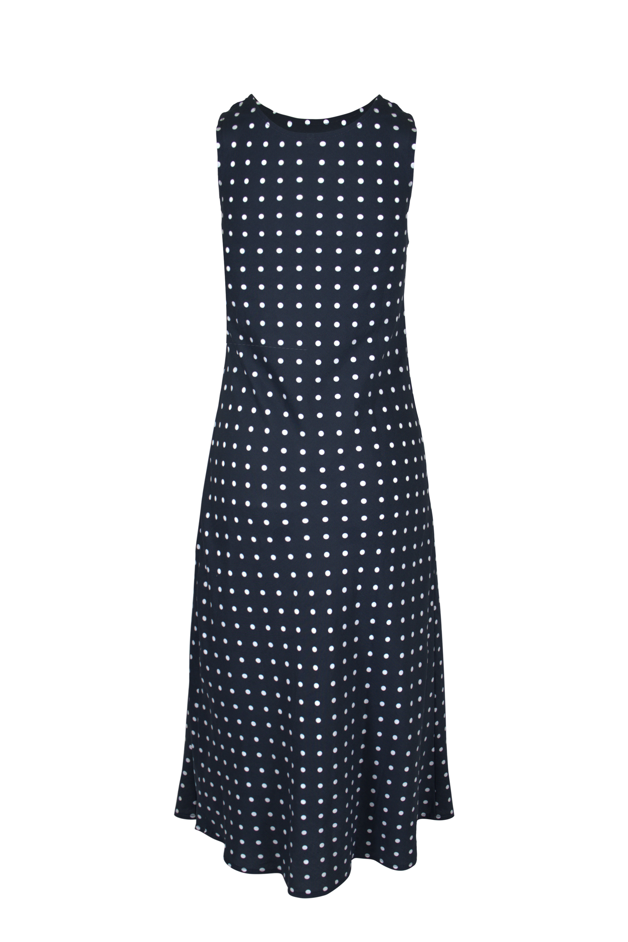 Ivy Midi Dress | Midnight Polka Dot