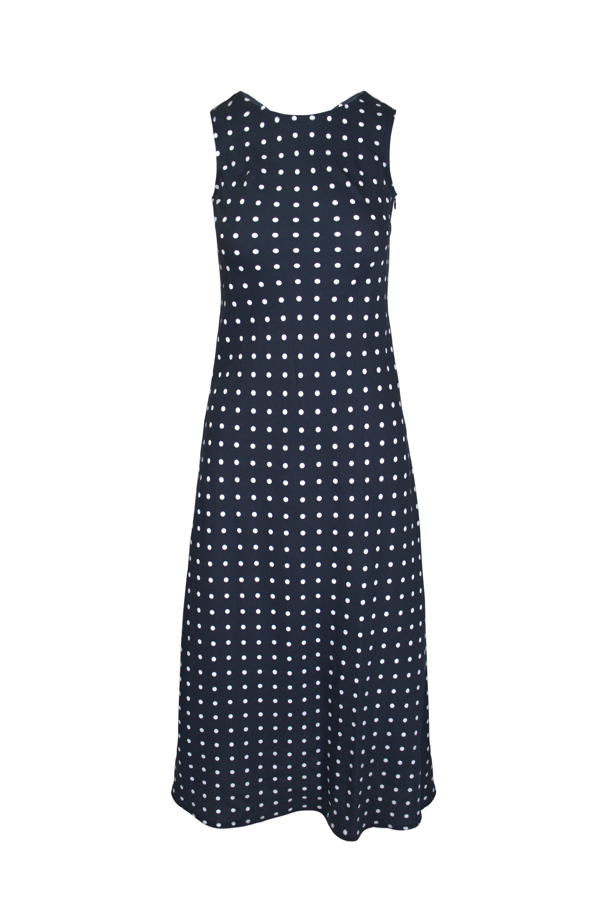 Ivy Midi Dress | Midnight Polka Dot