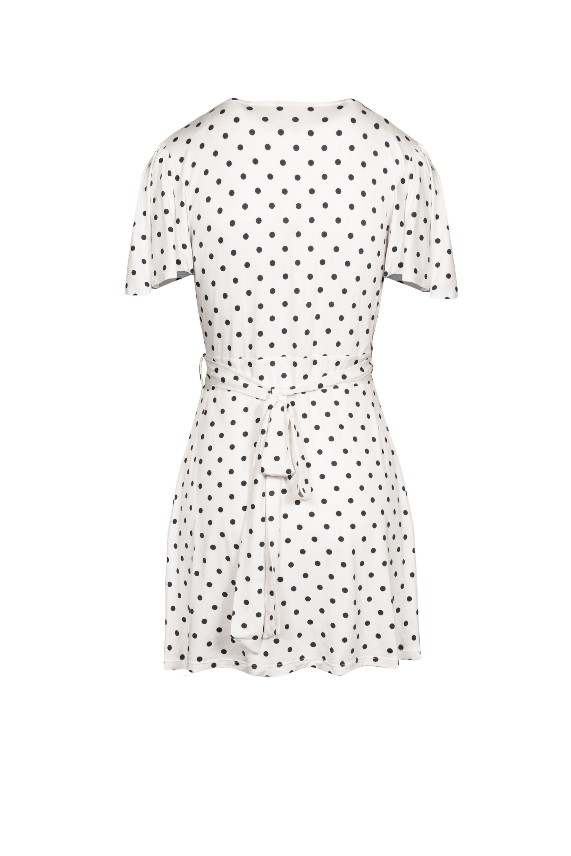 Lucia Mini Wrap Dress | Holiday Polka Dot