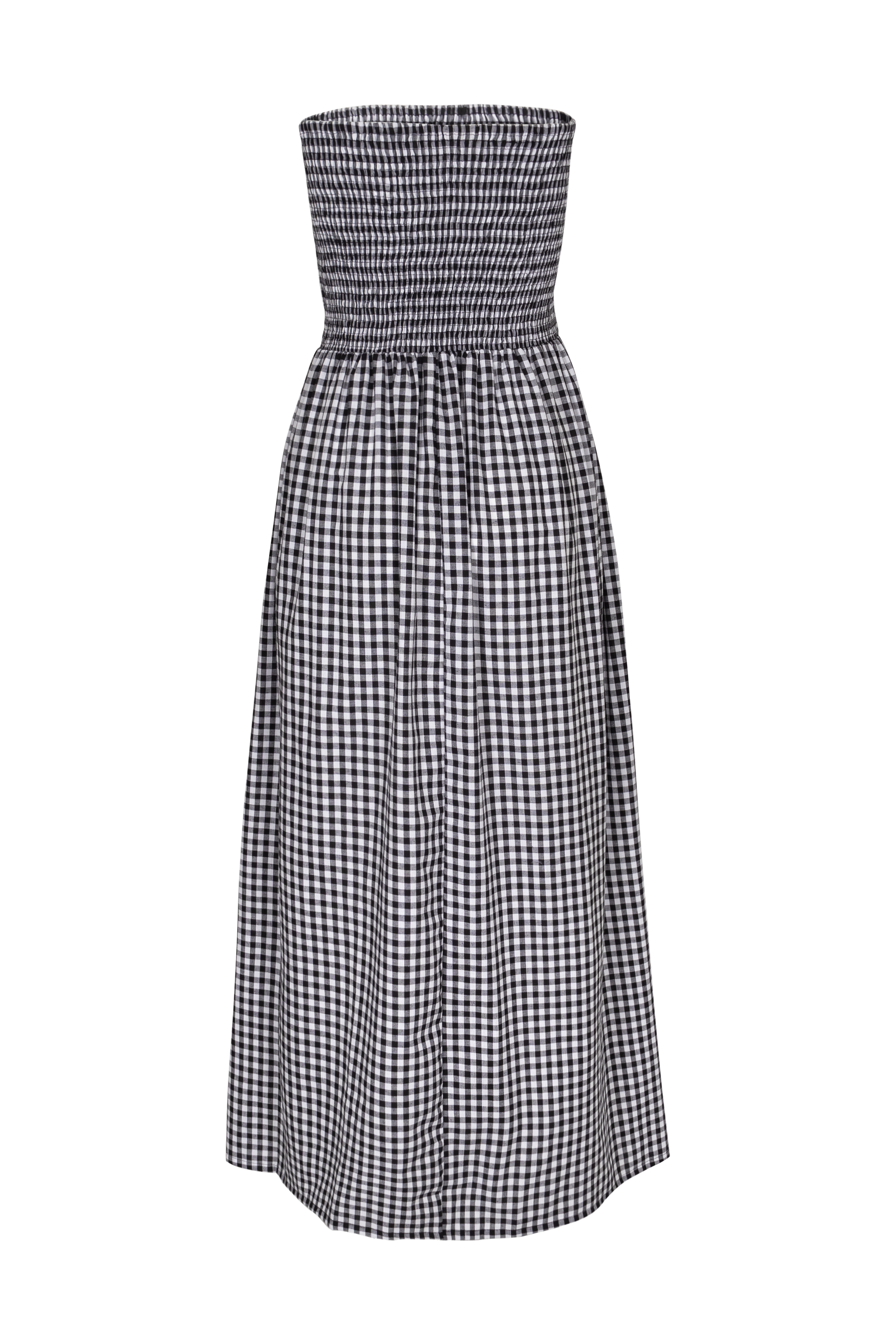 Rosie Maxi Dress | Black Gingham