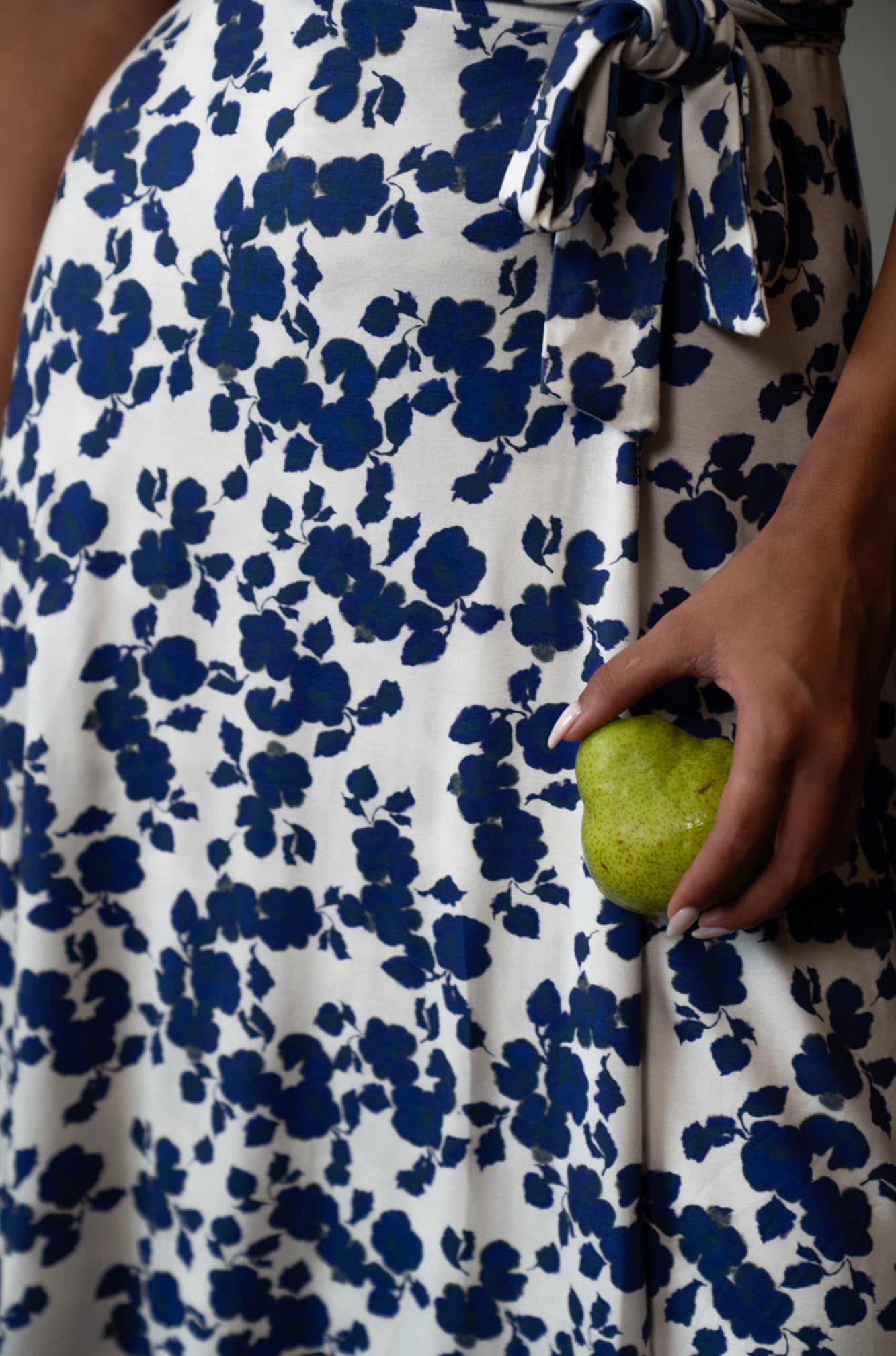 Lucia Midi Wrap Dress | Cornflowers