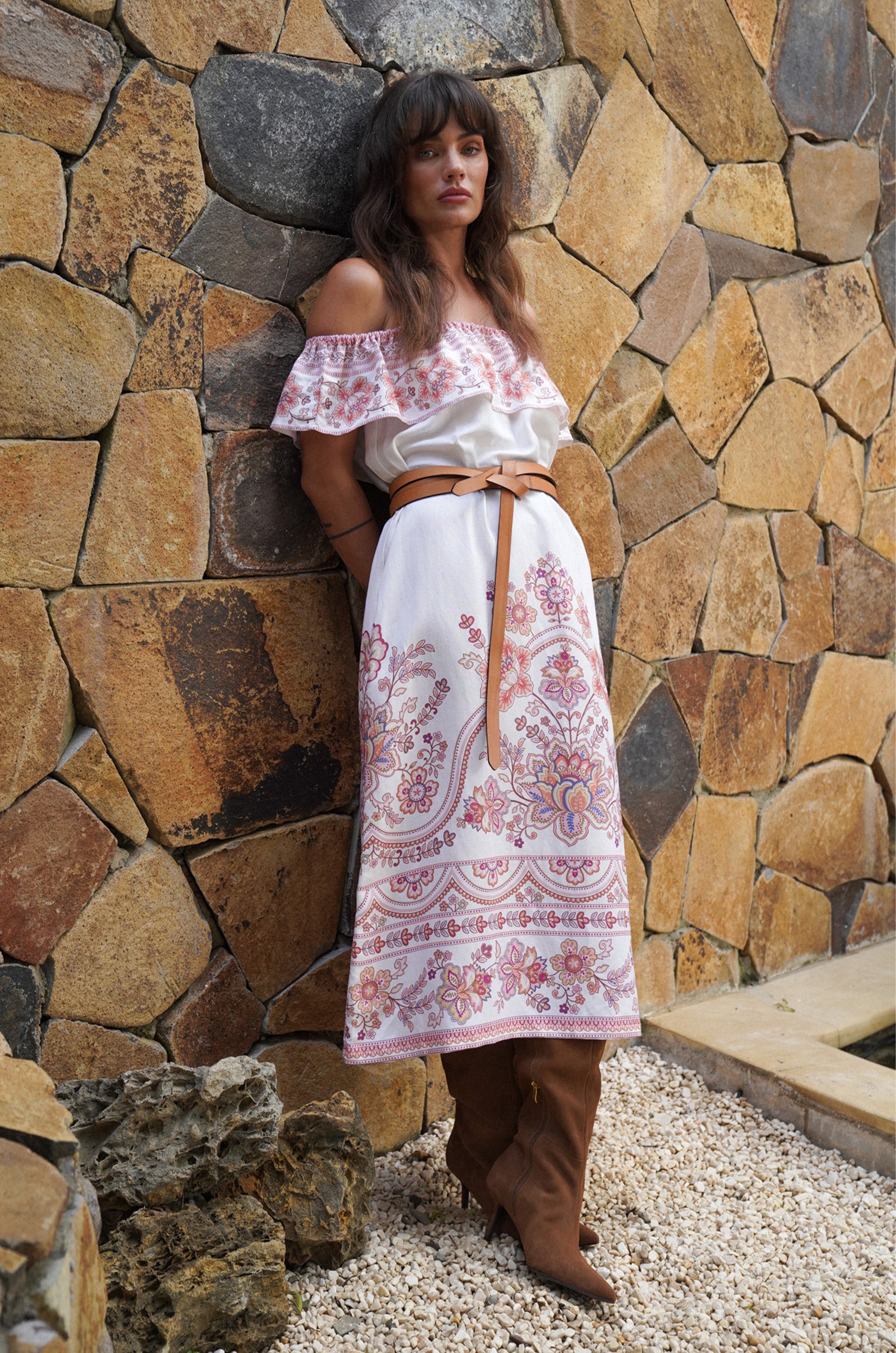 Lily Midi Dress | Bohemian Dream HAZEL & FOLK Lily Midi Dress | Bohemian Dream HAZEL & FOLK