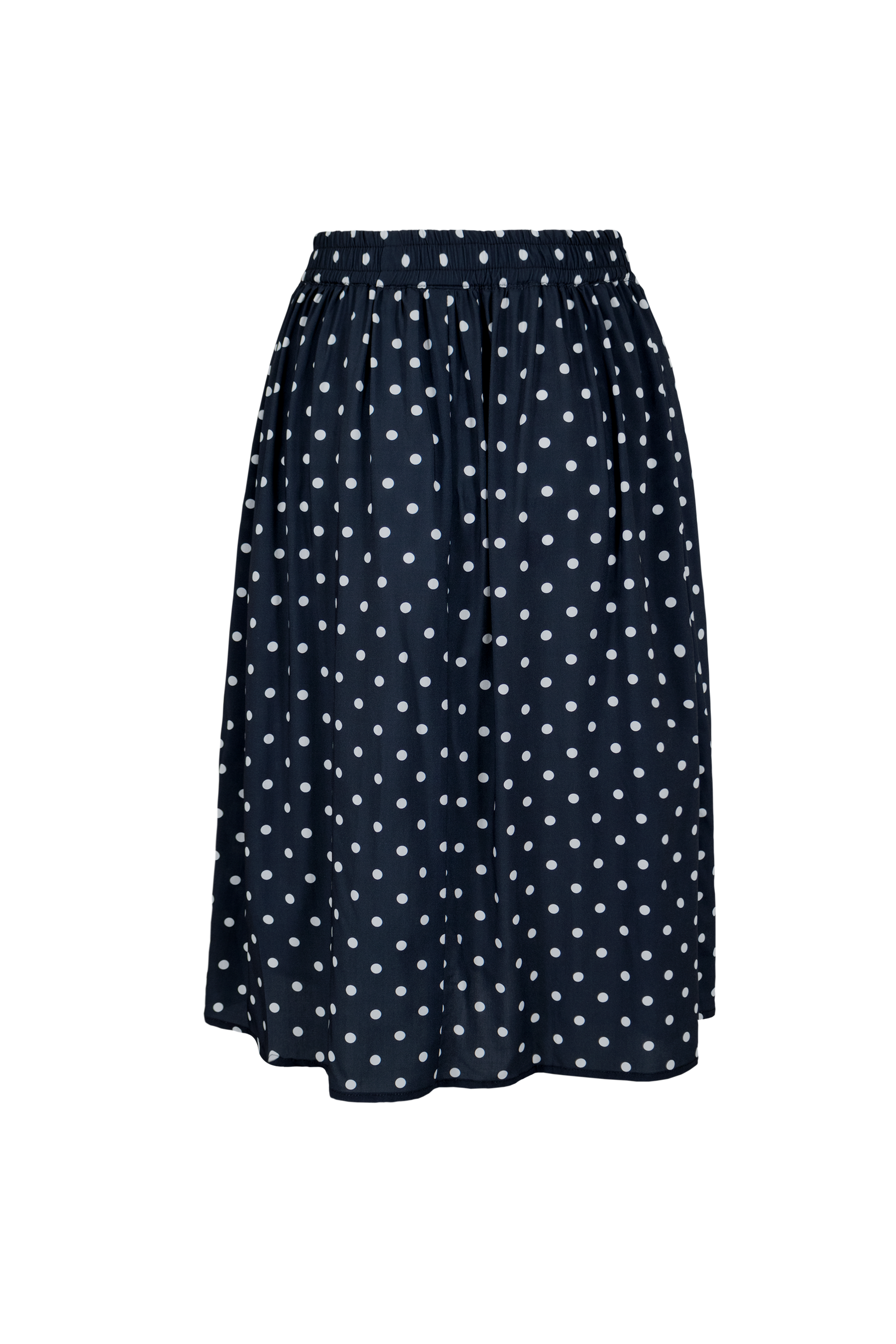 Olive Midi Skirt | Midnight Polka Dot