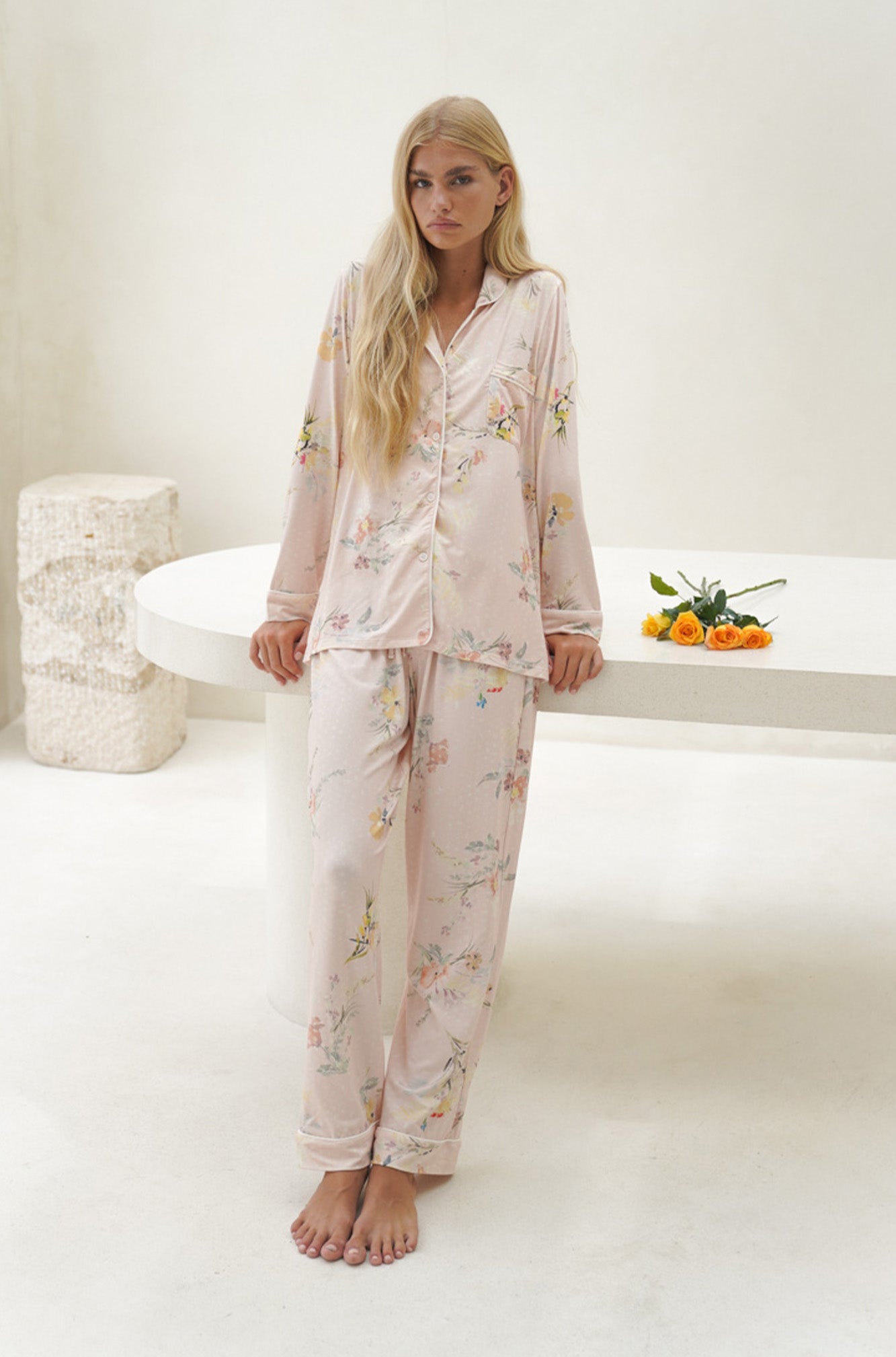 Francesca Sleep Set | Secret Garden Blush