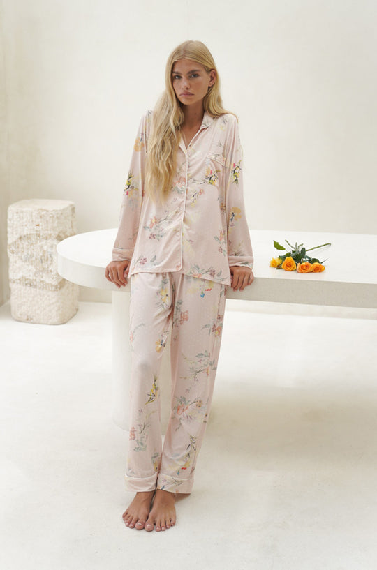 Francesca Sleep Set | Secret Garden Blush