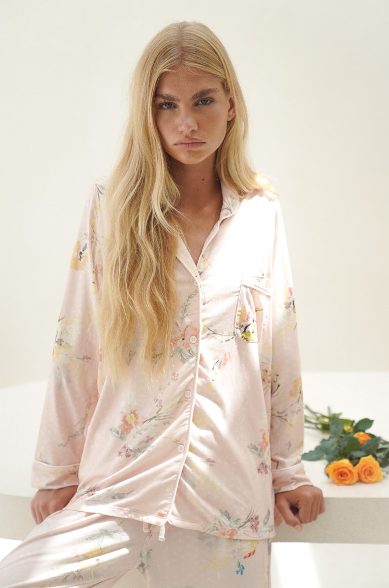 Francesca Sleep Set | Secret Garden Blush