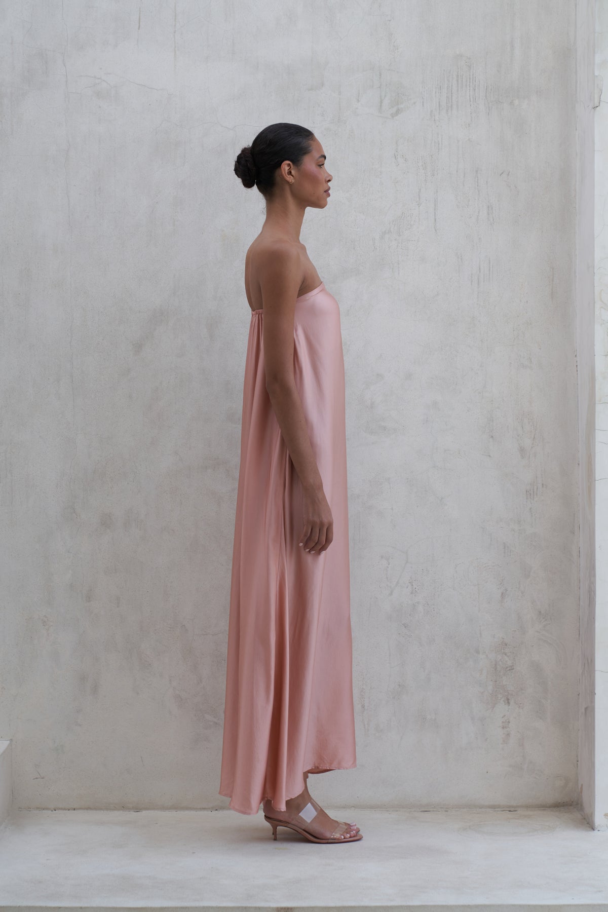 Aveline Maxi Dress | Peach Rose
