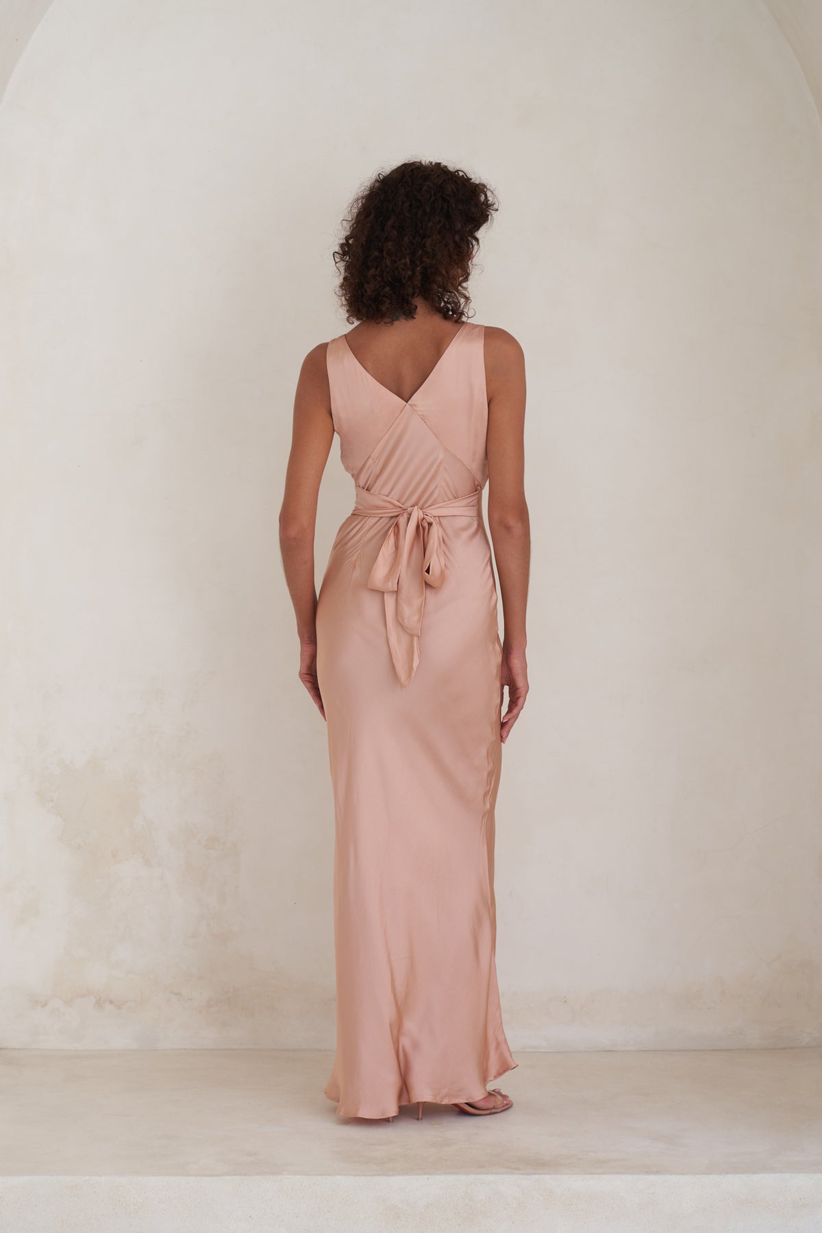 Bessette Maxi Dress | Peach Rose