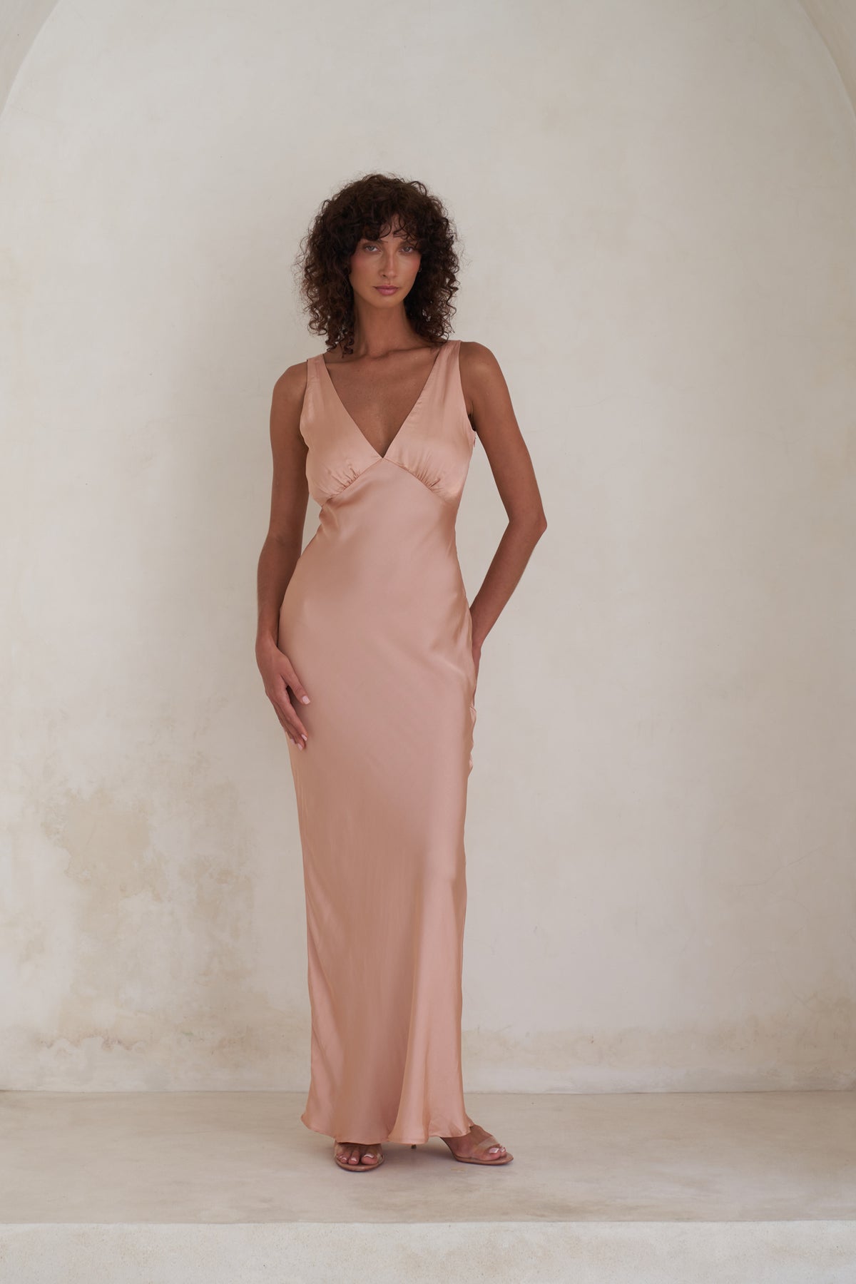 Bessette Maxi Dress | Peach Rose