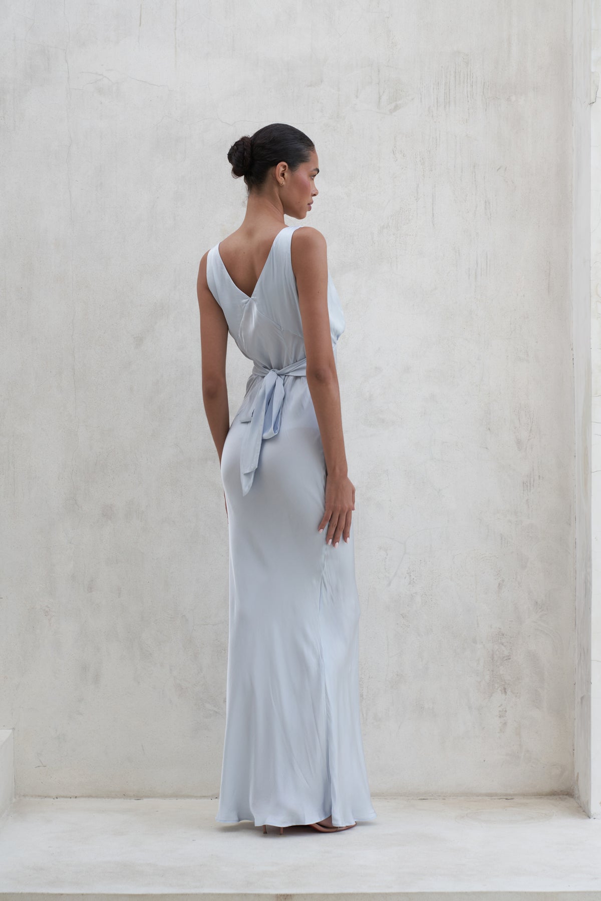 Bessette Maxi Dress | Pearl Blue