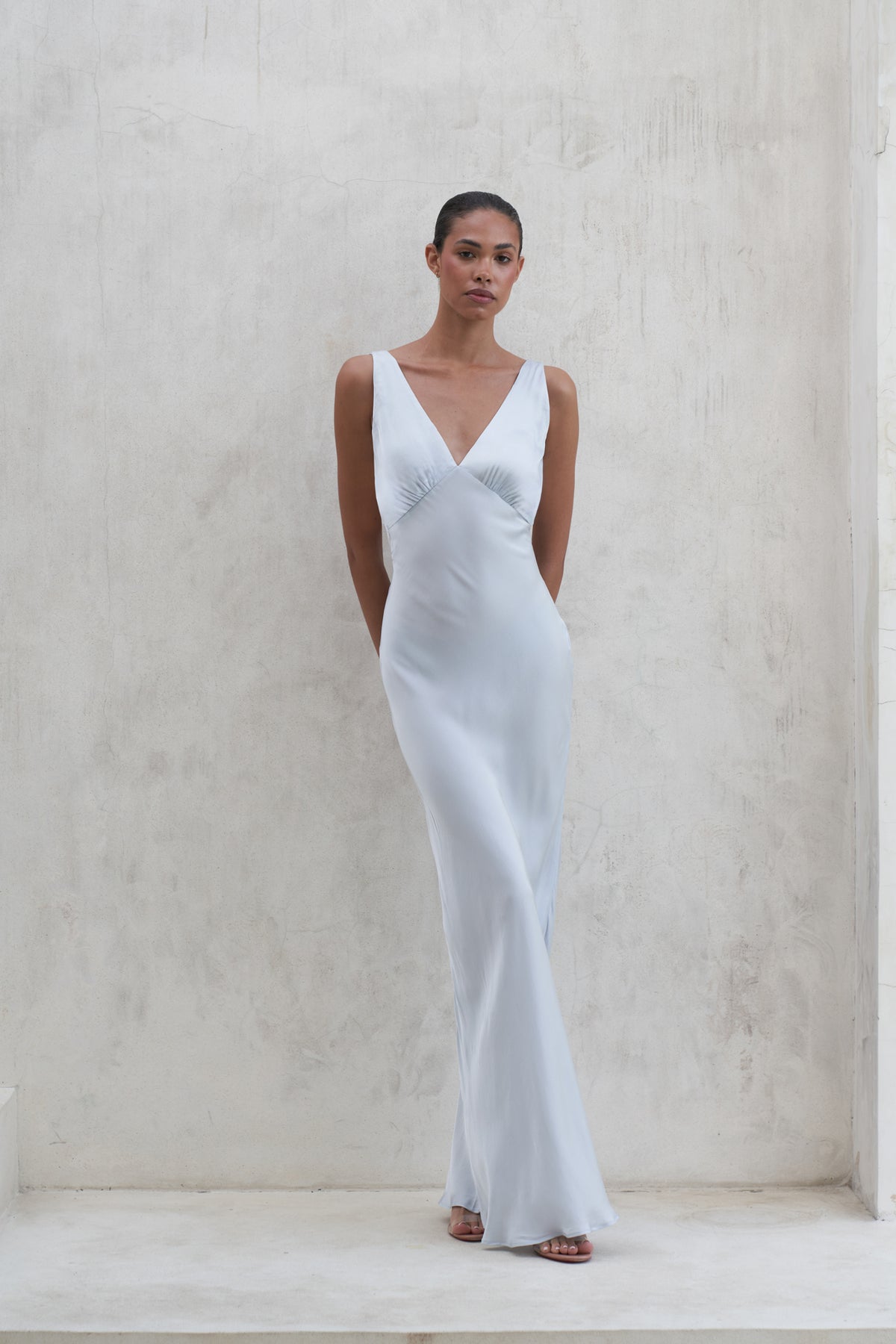Bessette Maxi Dress | Pearl Blue