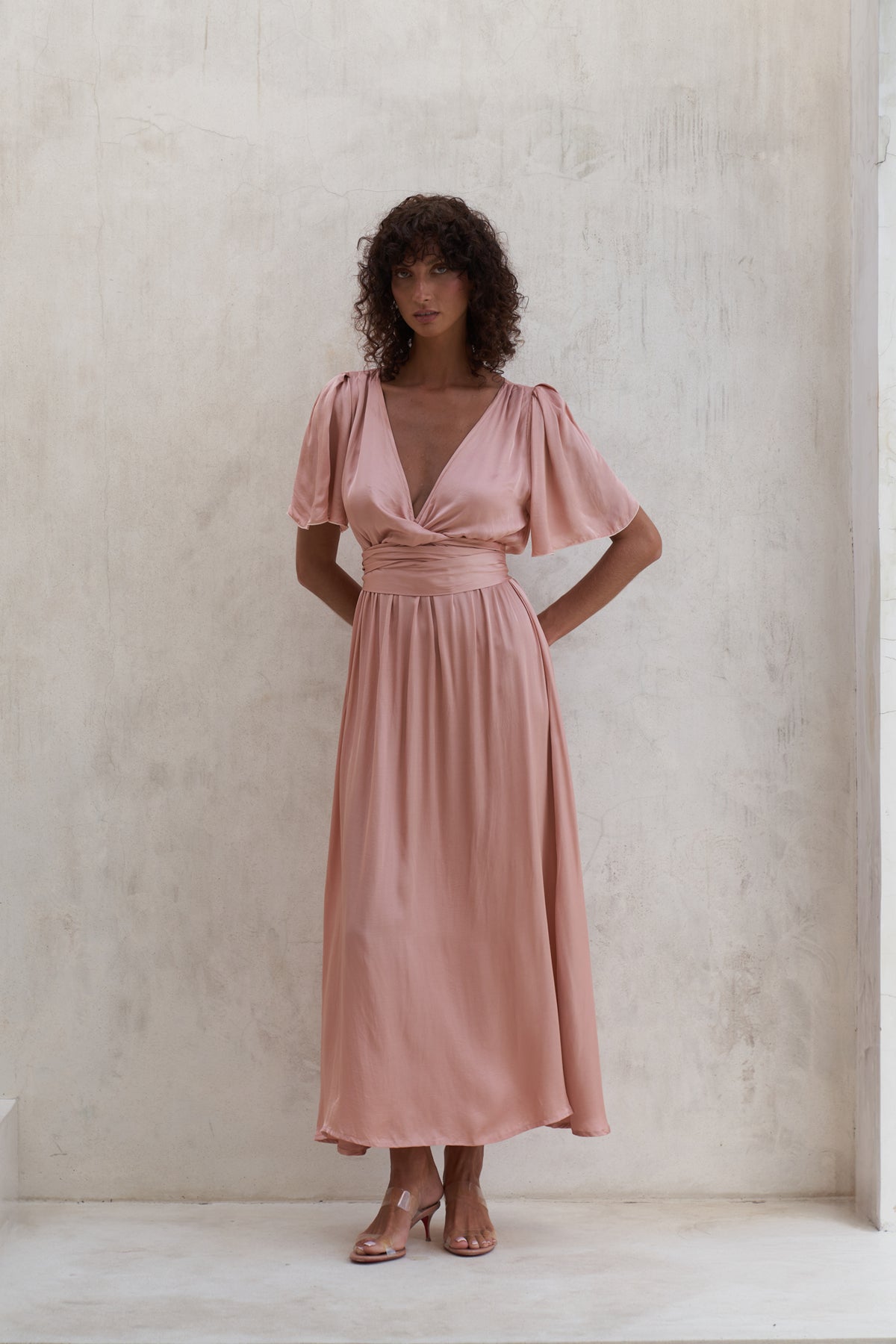 Marlowe Maxi Dress | Peach Rose
