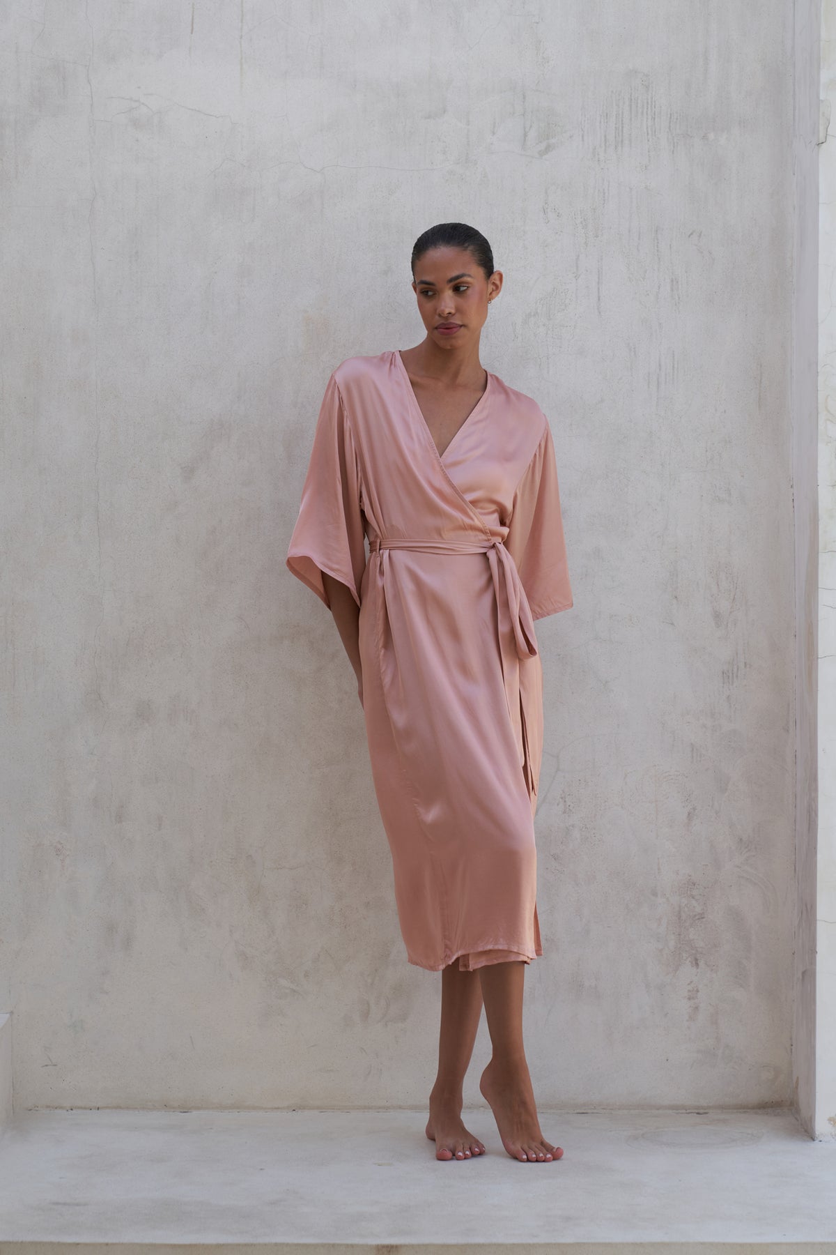 Olivia Robe | Peach Rose