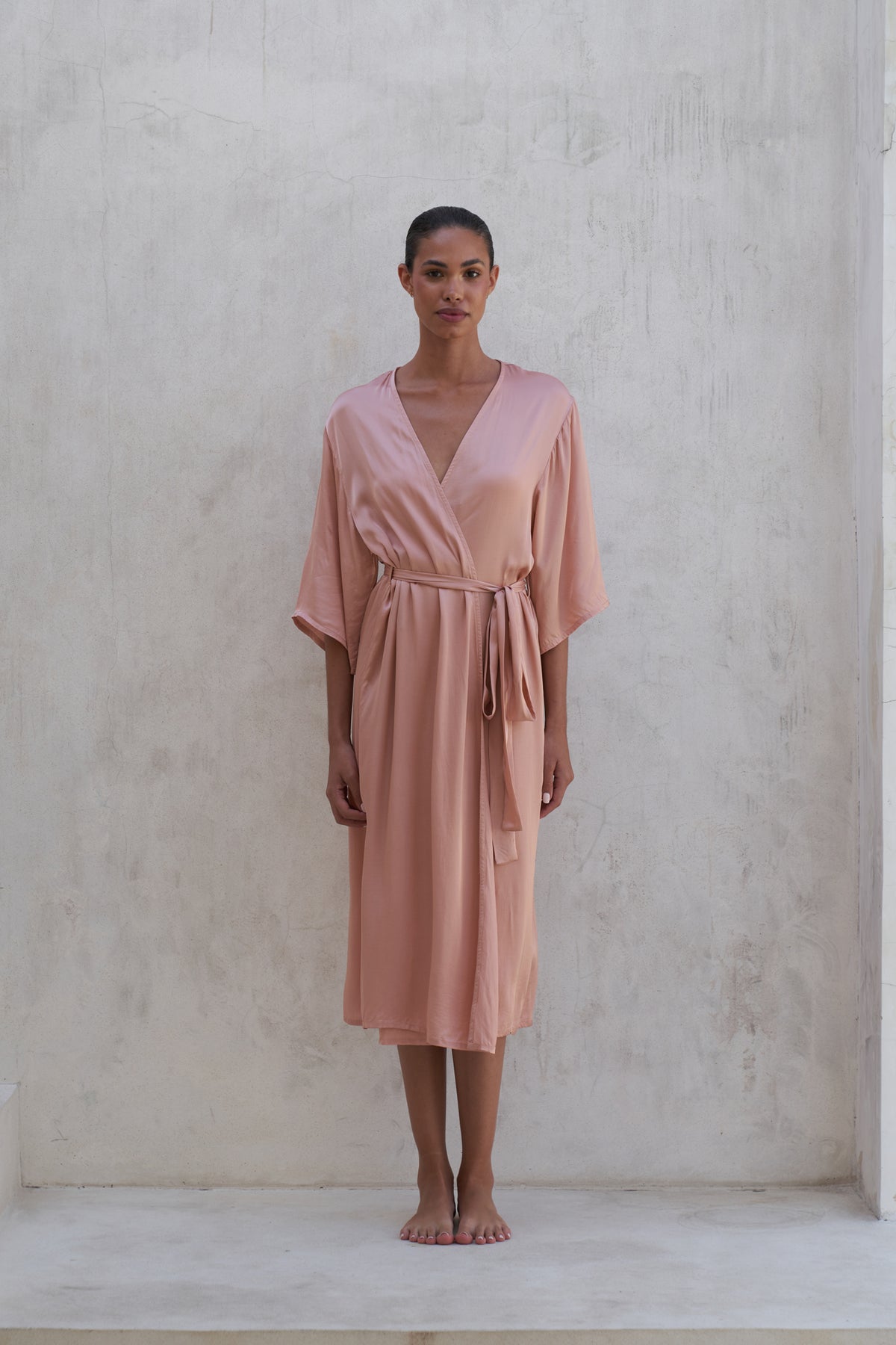 Olivia Robe | Peach Rose