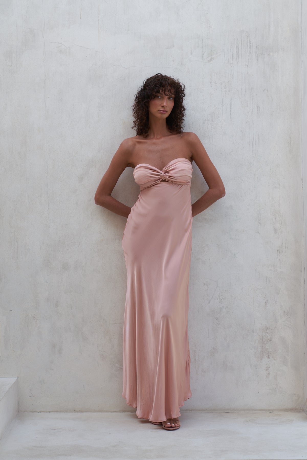 Victoria Maxi Dress | Peach Rose